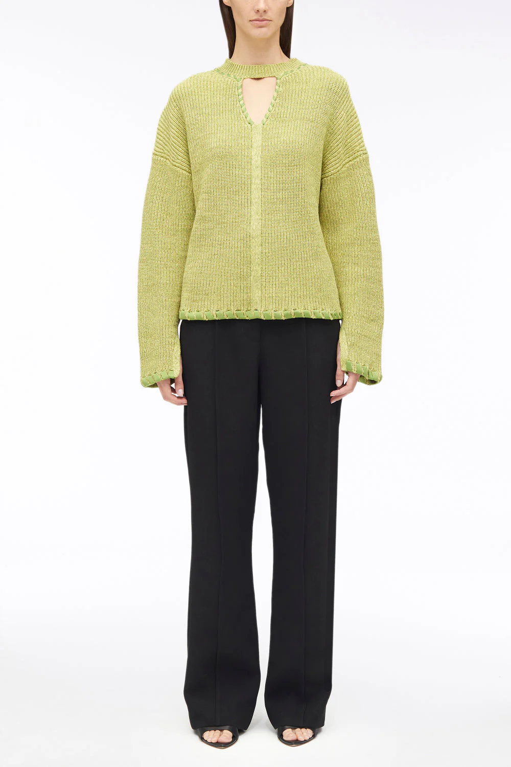 Ribbed V-Neck Jumper - Image 16