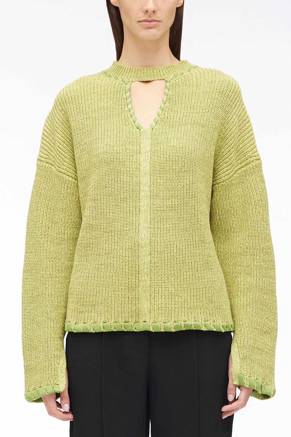 Ribbed V-Neck Jumper - Image 17