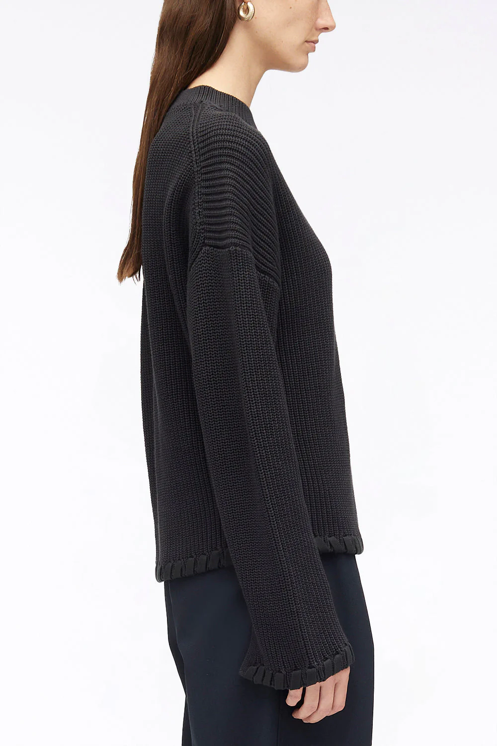 Ribbed V-Neck Jumper - Image 3