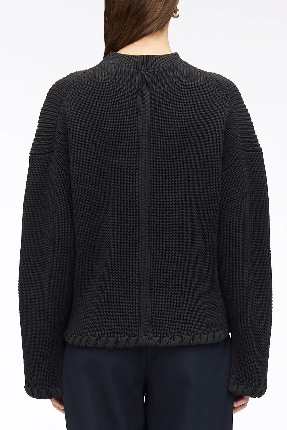 Ribbed V-Neck Jumper - Image 4