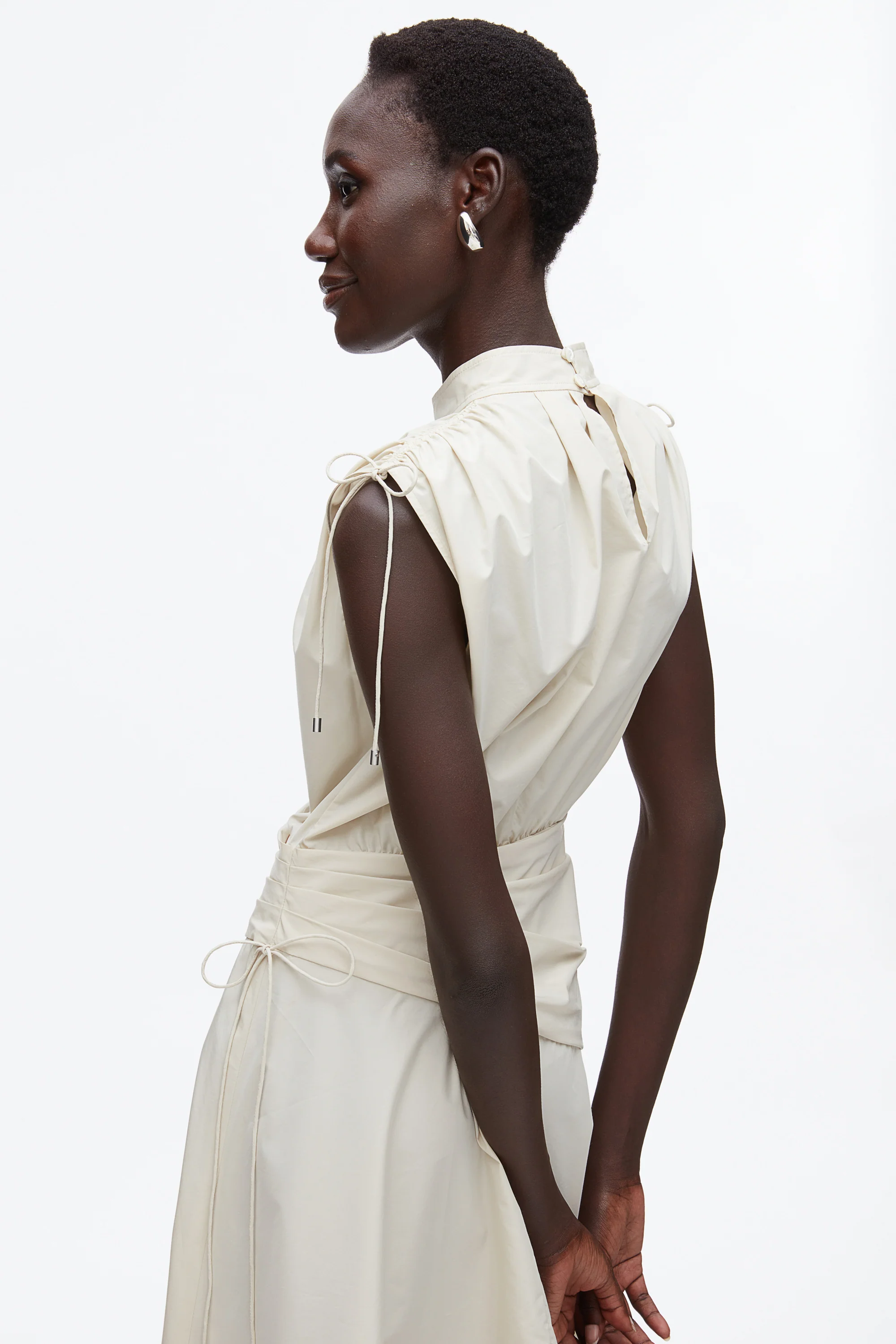Ruched Handkerchief Dress - Image 5