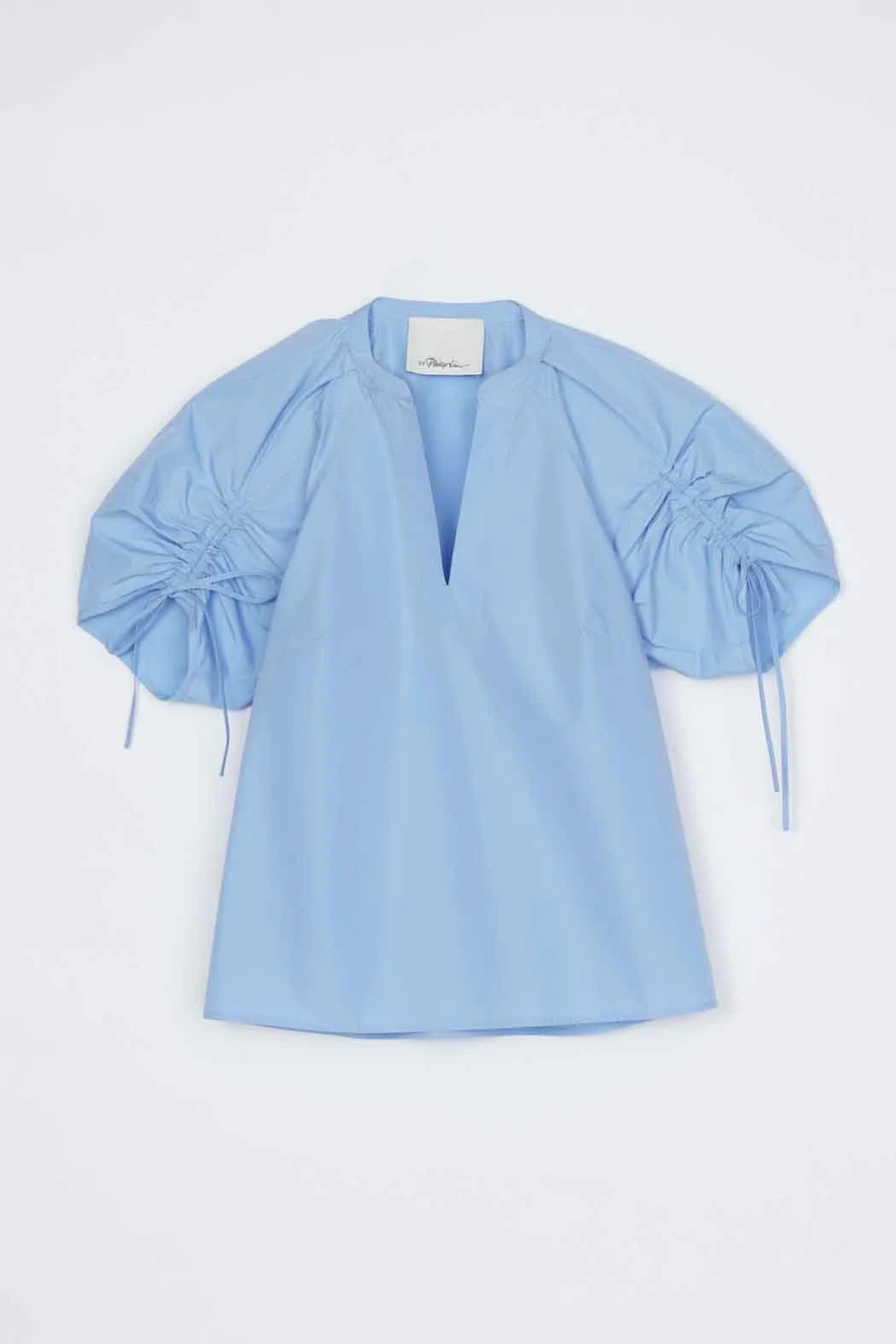 Ruched Sleeve V-Neck Top - Image 21