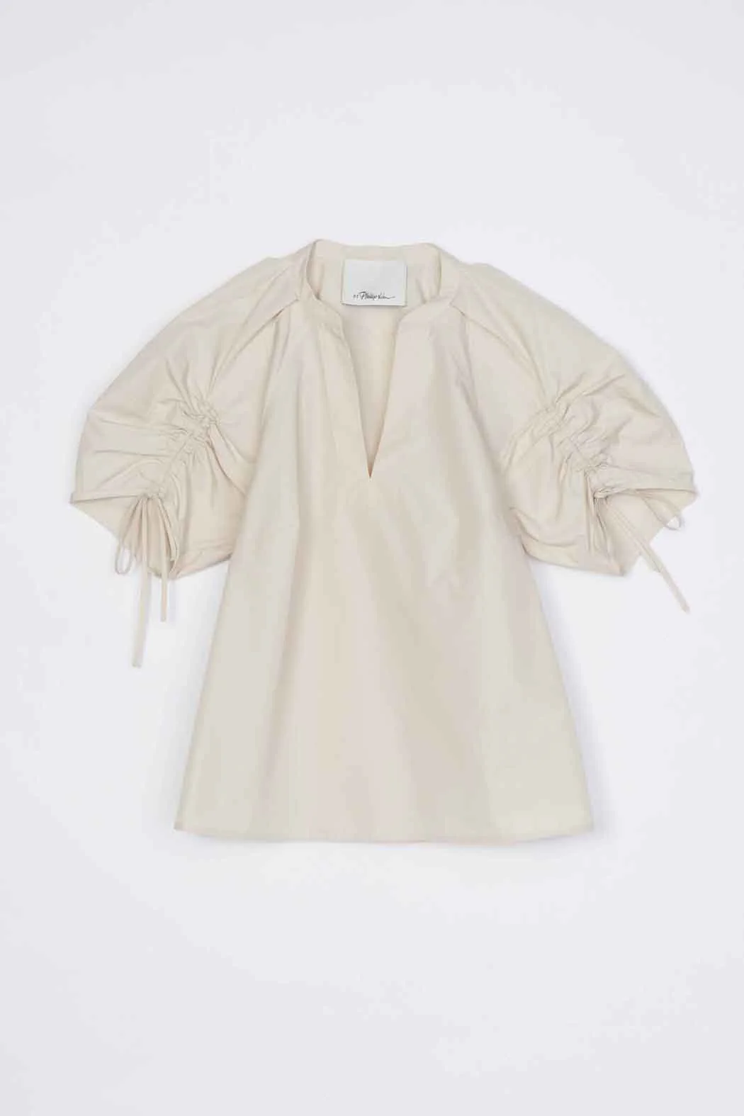 Ruched Sleeve V-Neck Top - Image 14