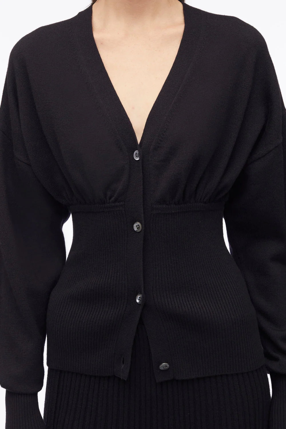 Long Sleeve Wool Cardigan - Image 10