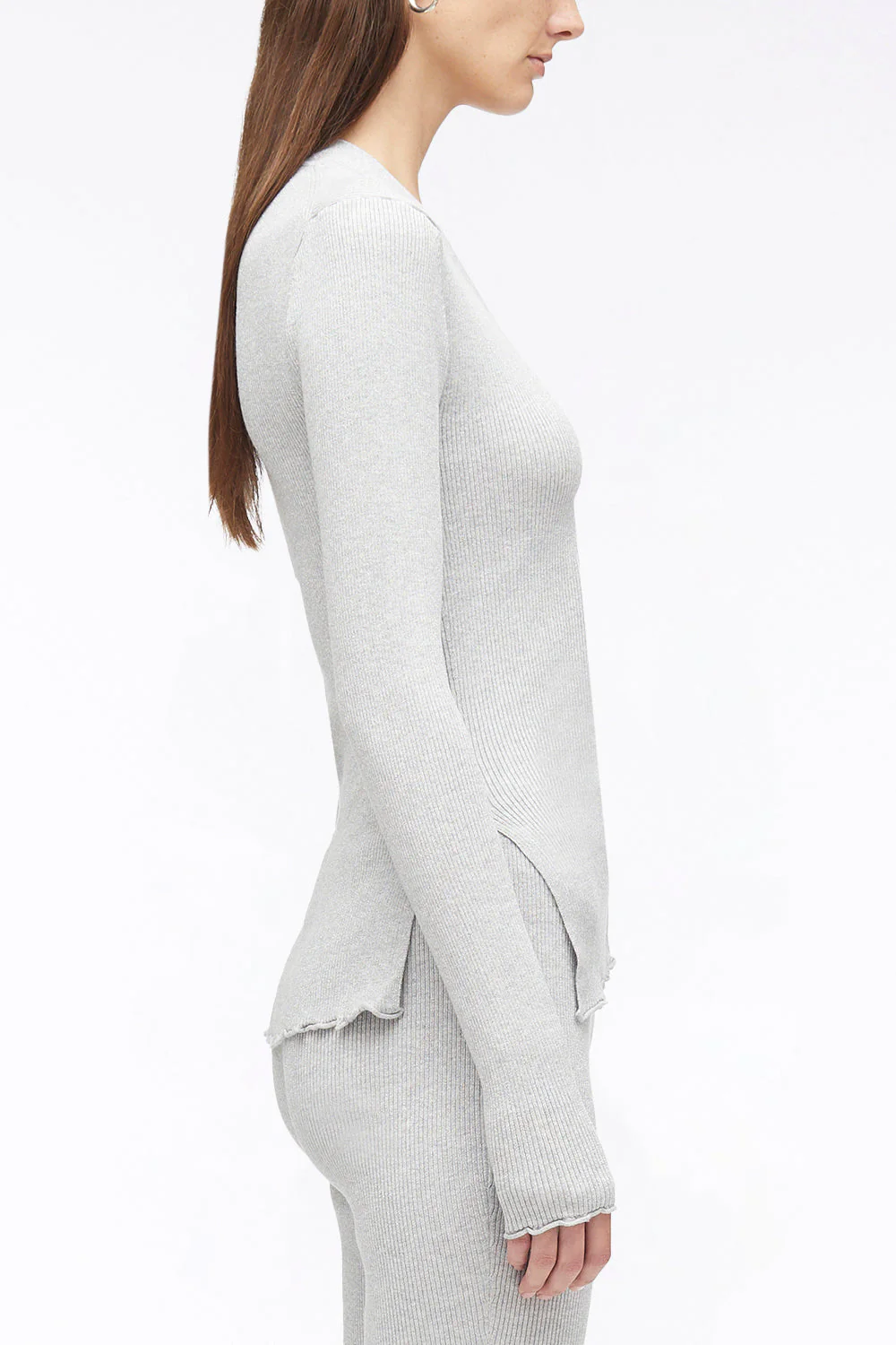 Long Sleeve Wool Cardigan - Image 3