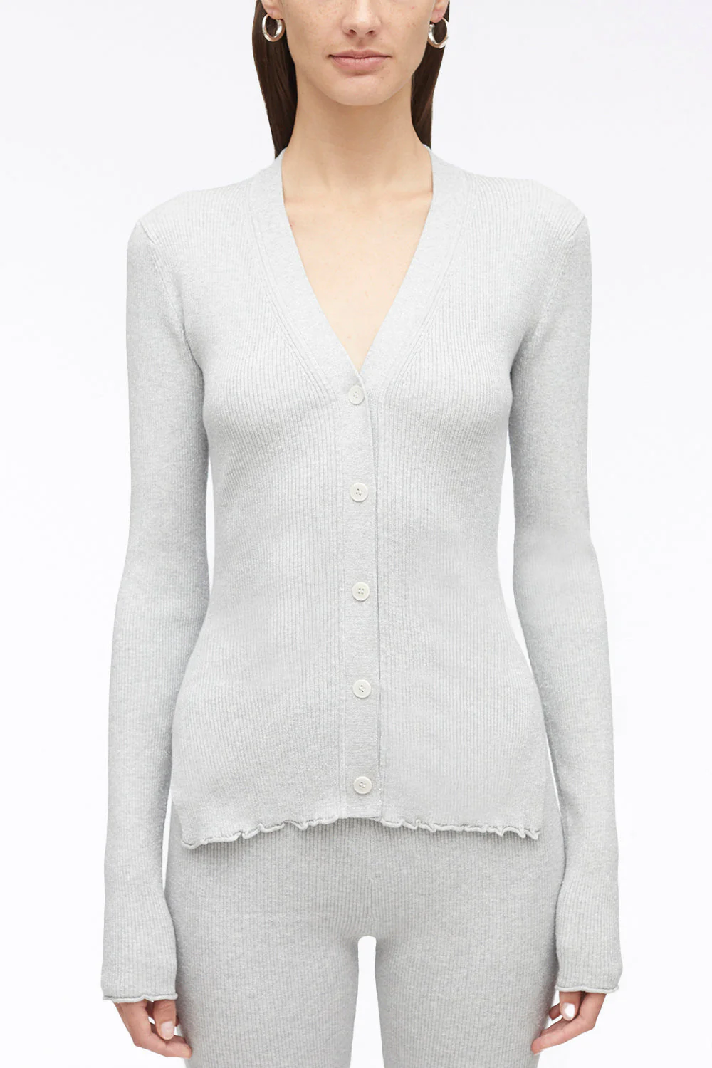Long Sleeve Wool Cardigan - Image 5
