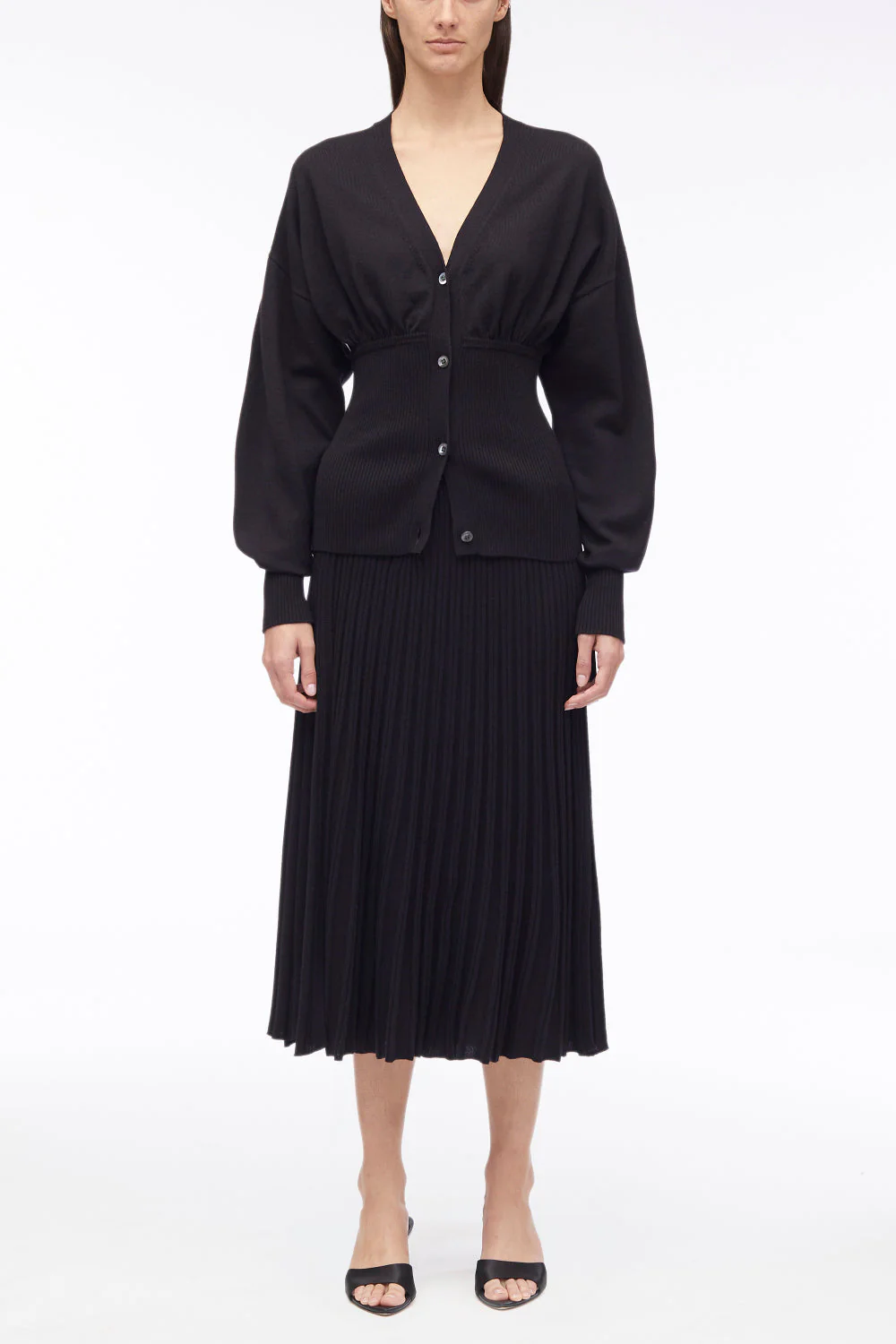 Long Sleeve Wool Cardigan - Image 6