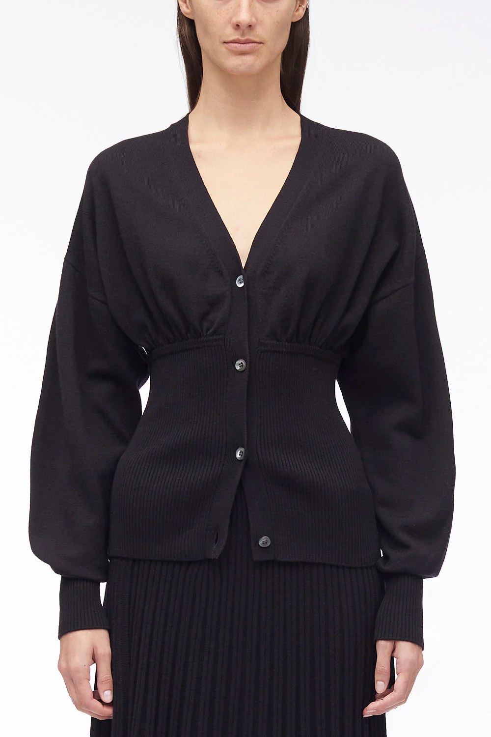 Long Sleeve Wool Cardigan - Image 7