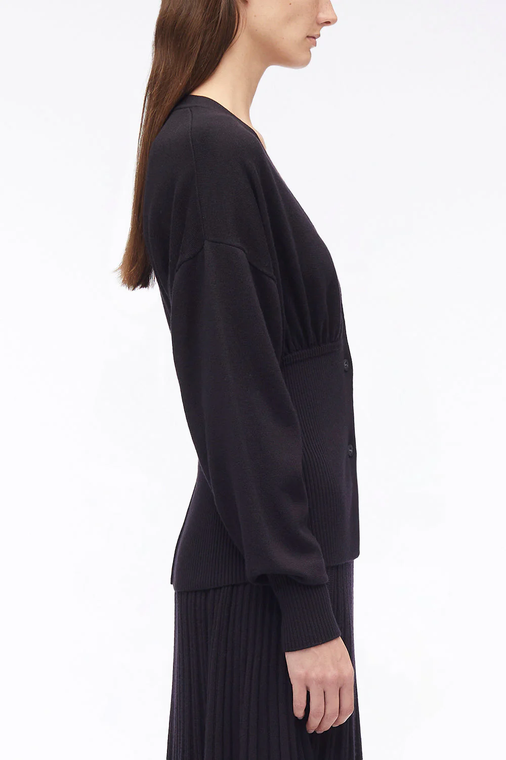Long Sleeve Wool Cardigan - Image 8