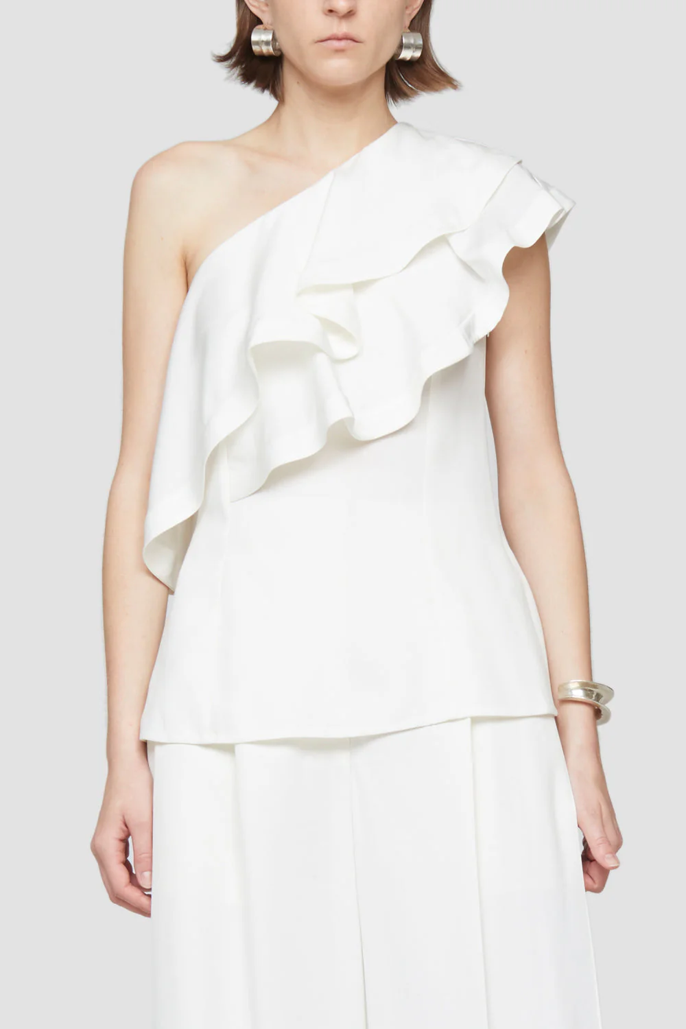 Ruffled One Shoulder Top - Image 3