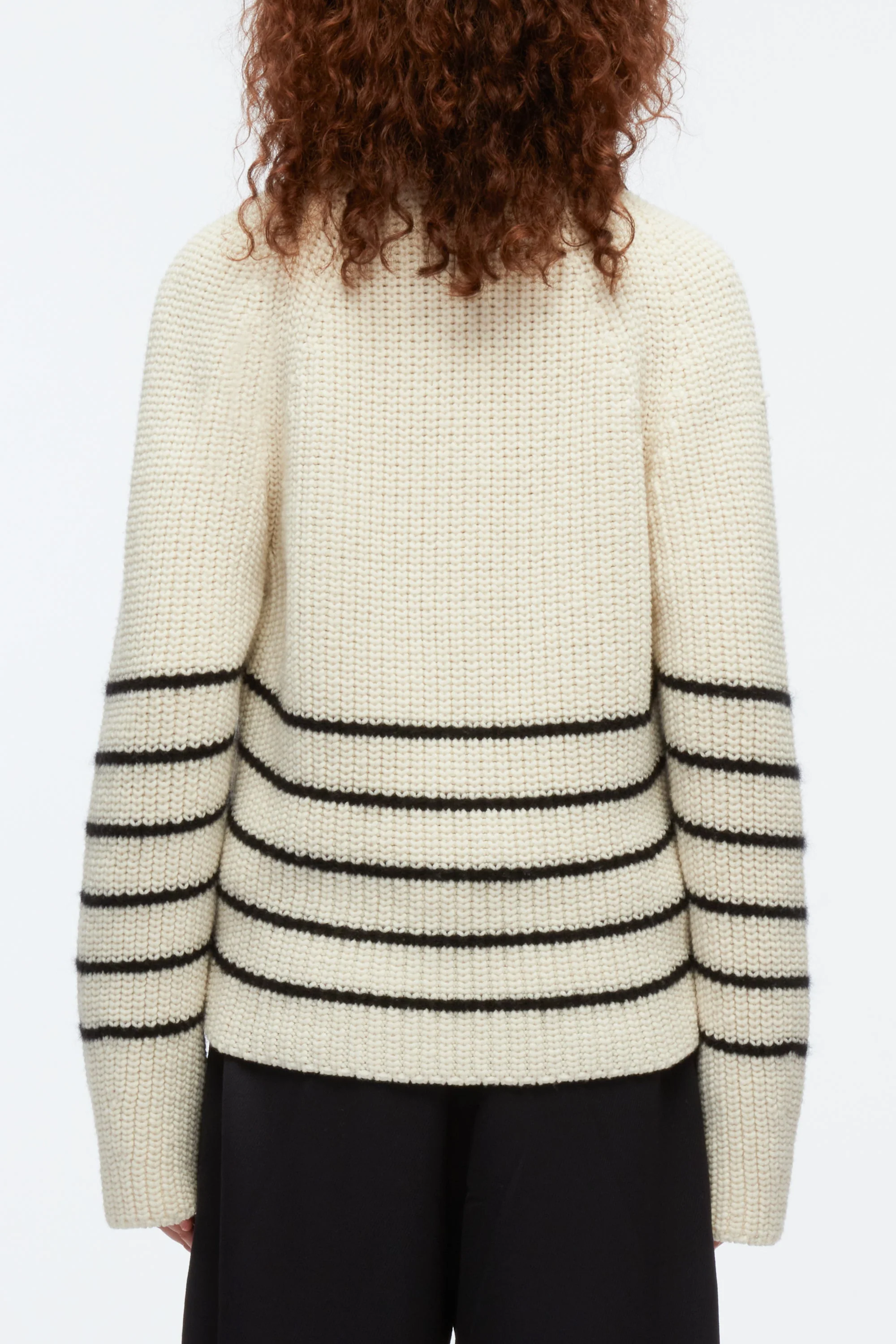 Sailor Stripe Knitted Combo Peacoat - Image 4