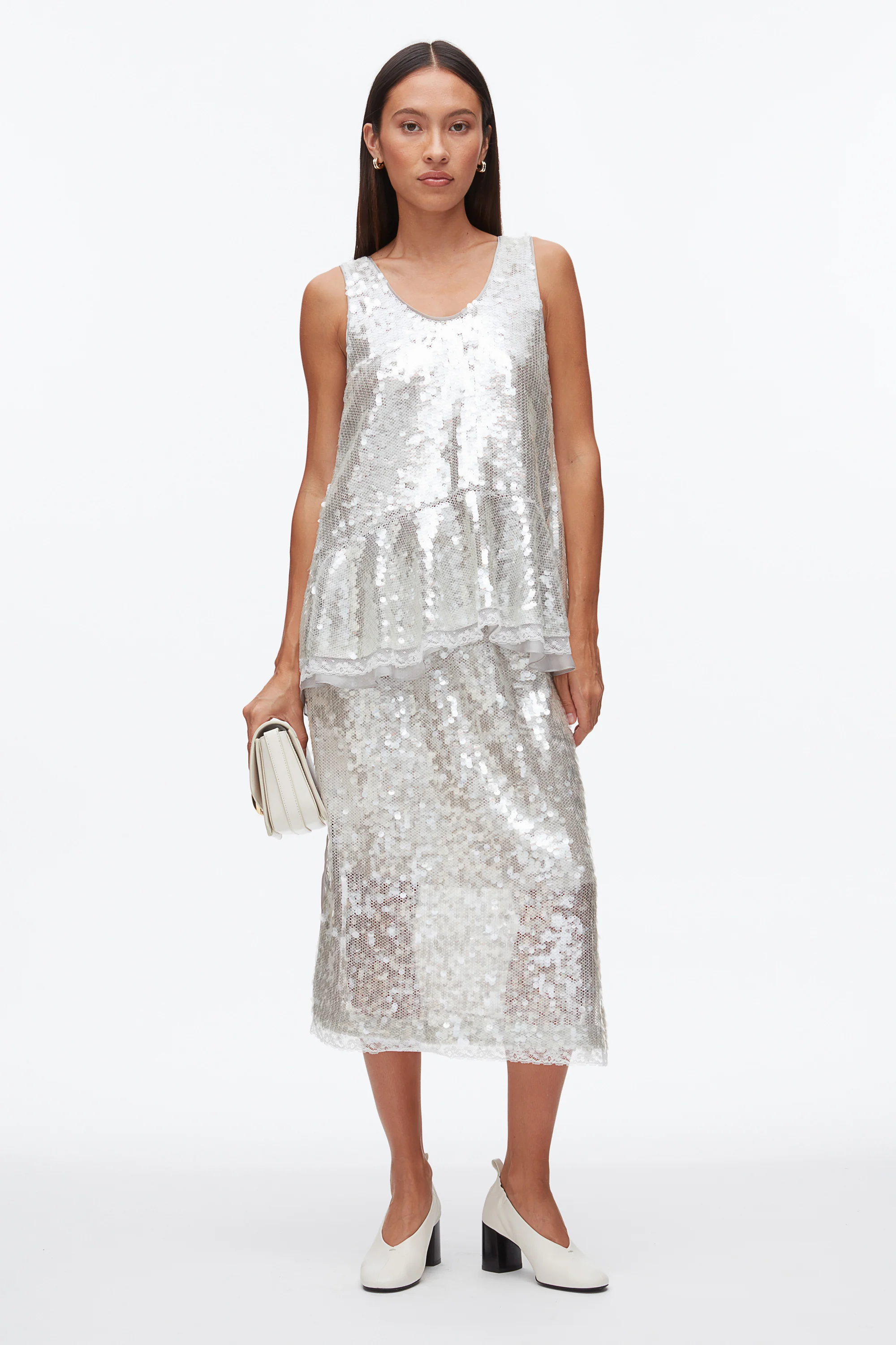 Sequin Tank with Bows - Image 2