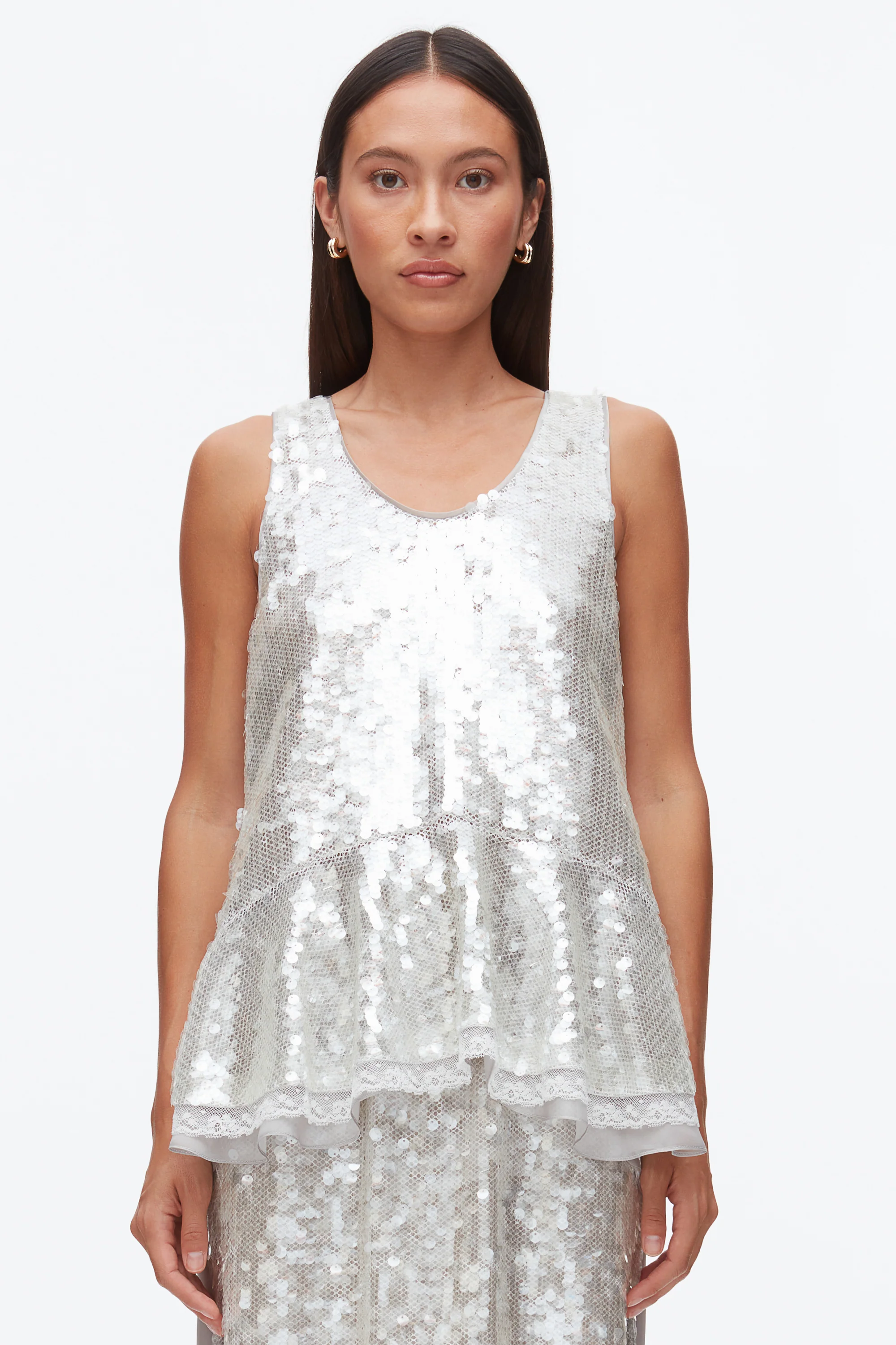 Sequin Tank with Bows - Image 4