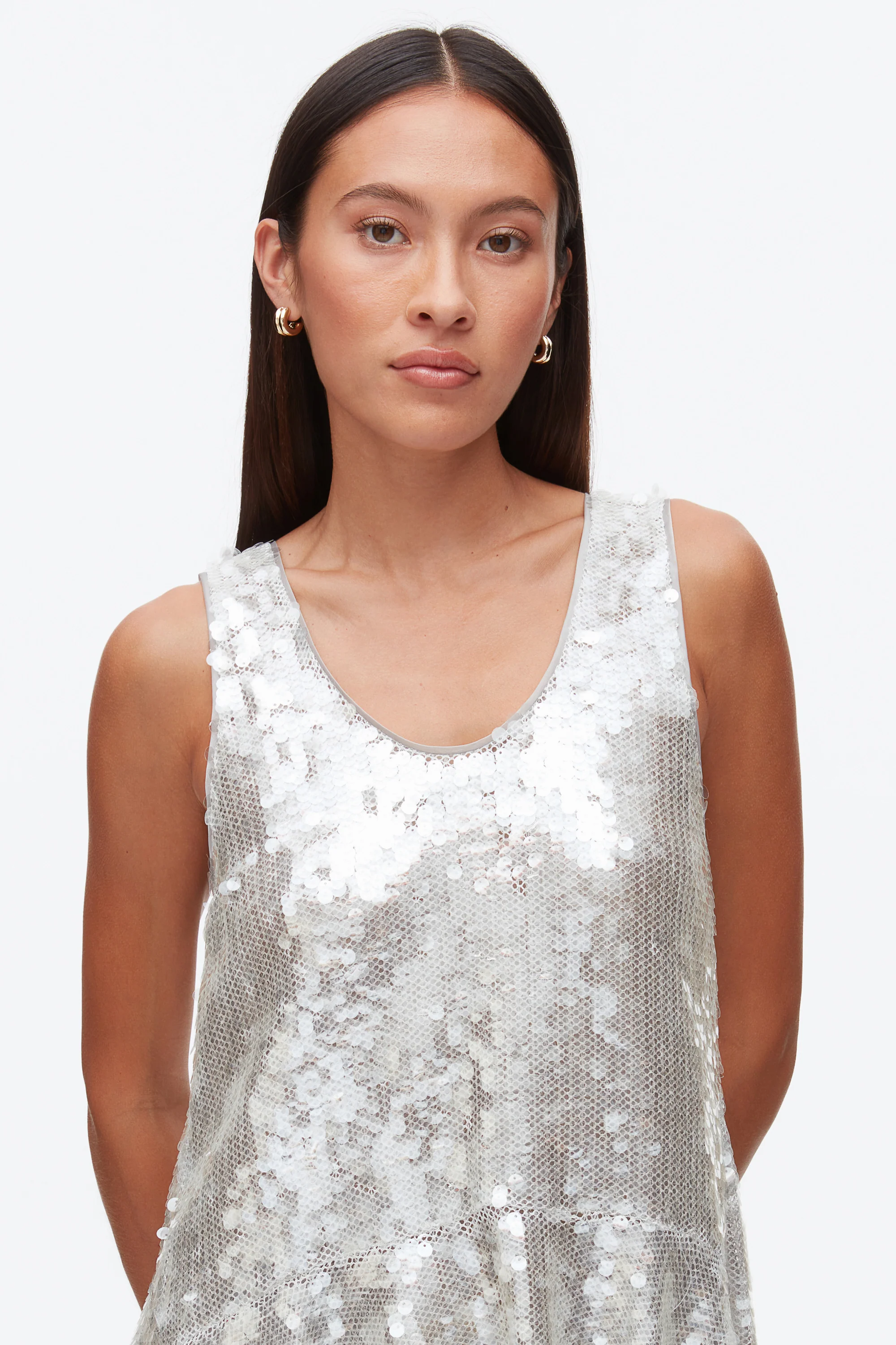 Sequin Tank with Bows - Image 7
