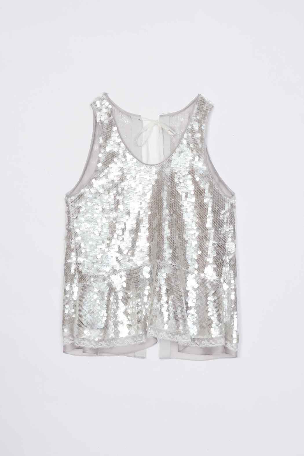 Sequin Tank with Bows - Image 8