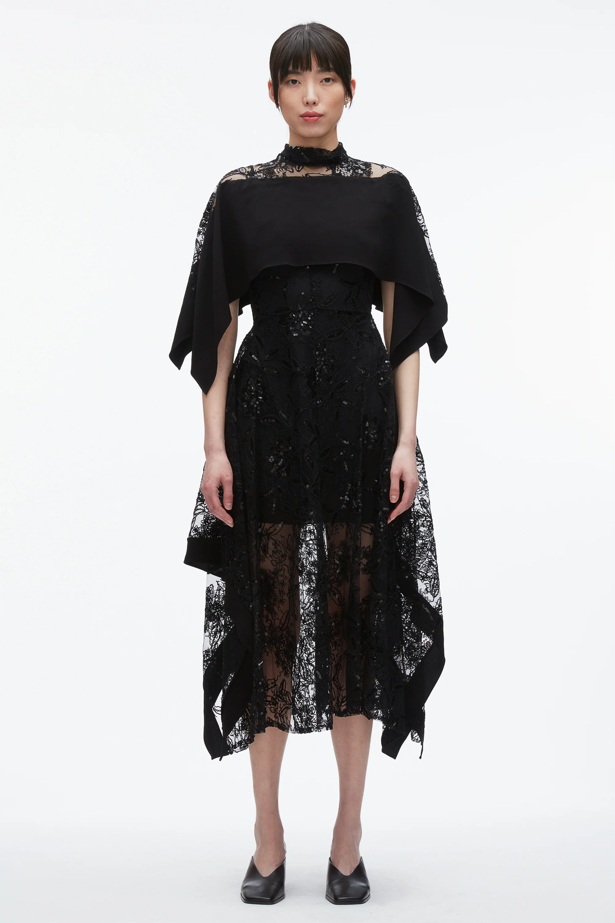 Sequin Lace Flounce Maxi Dress - Image 2