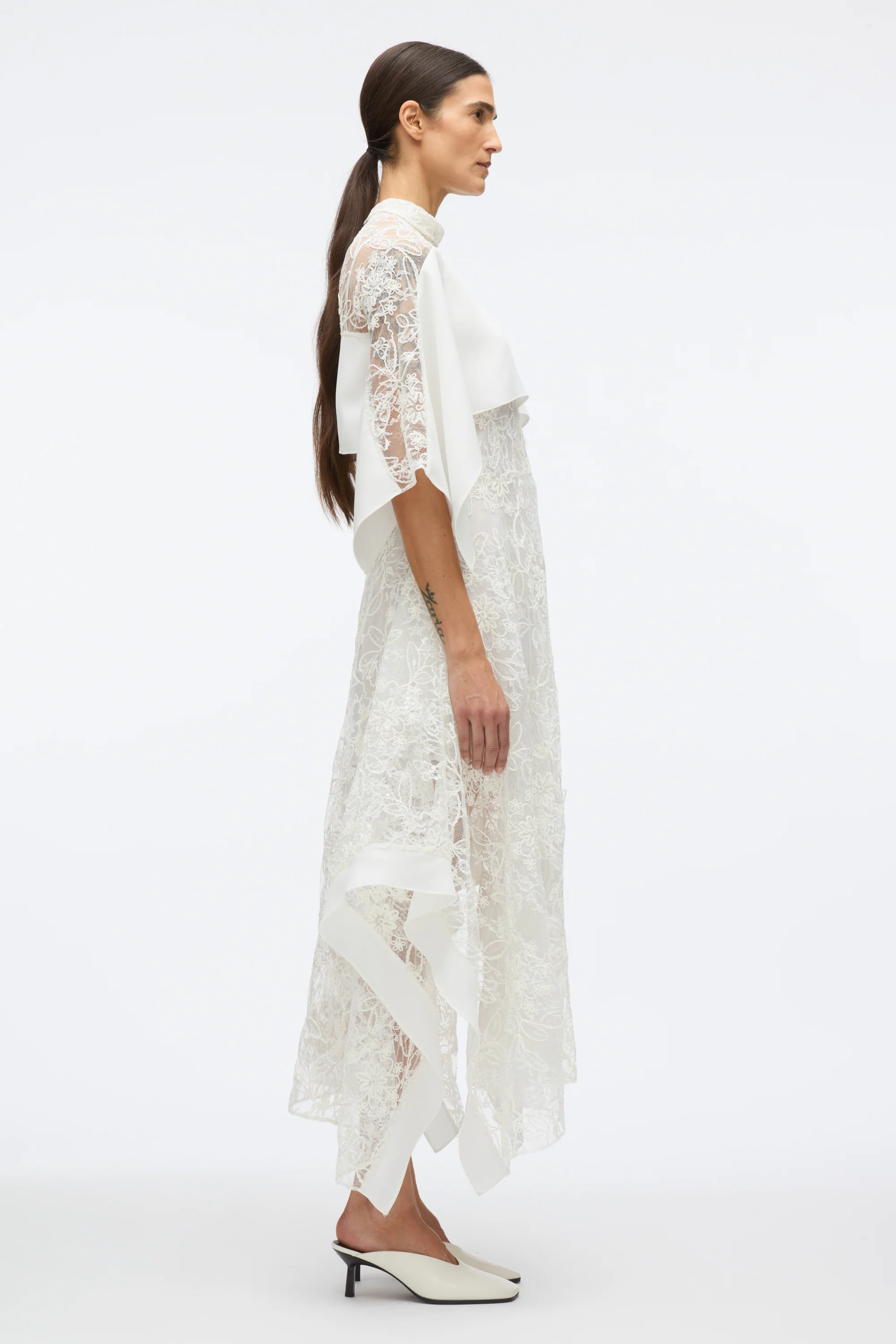 Sequin Lace Flounce Maxi Dress - Image 7