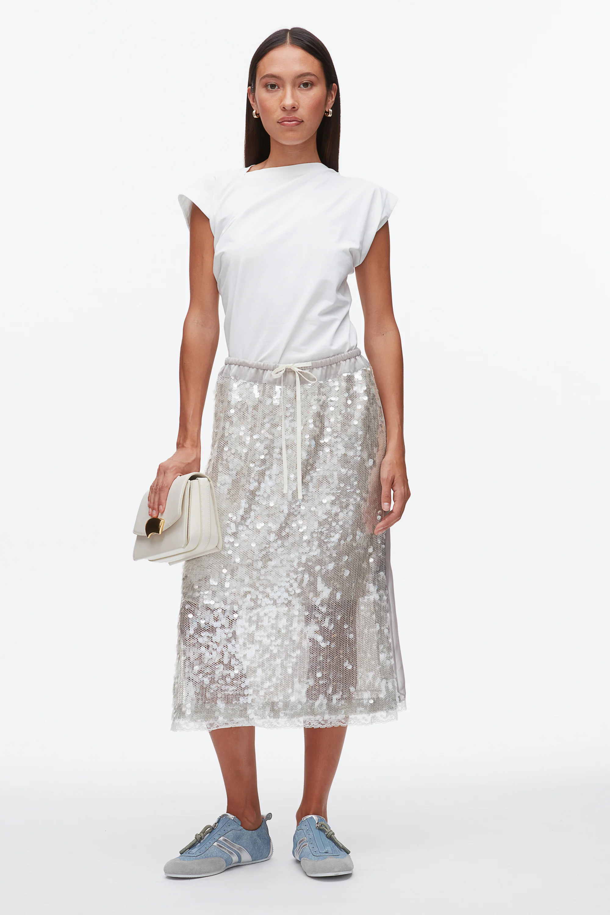 Sequin Midi Skirt