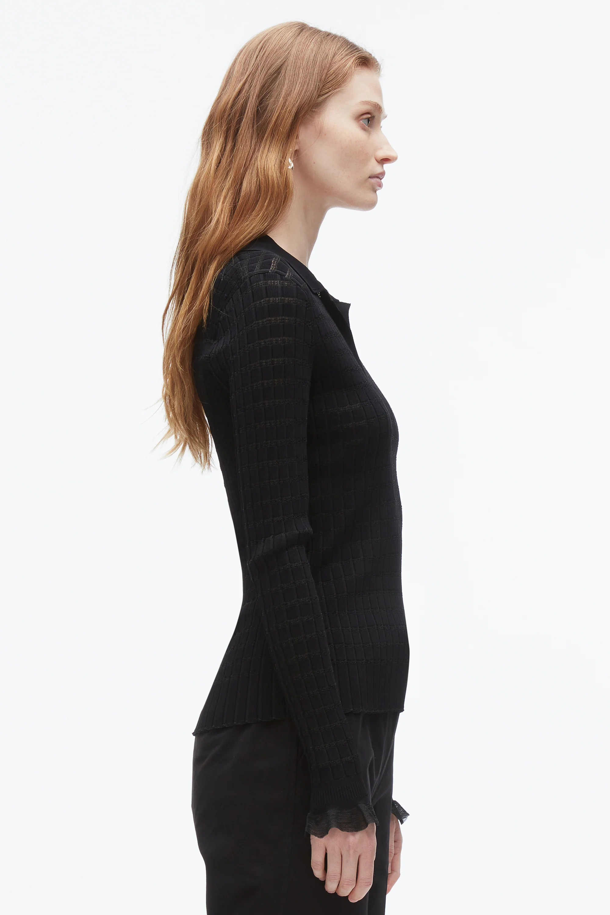 Shadow Stripe Pullover Polo - Image 4