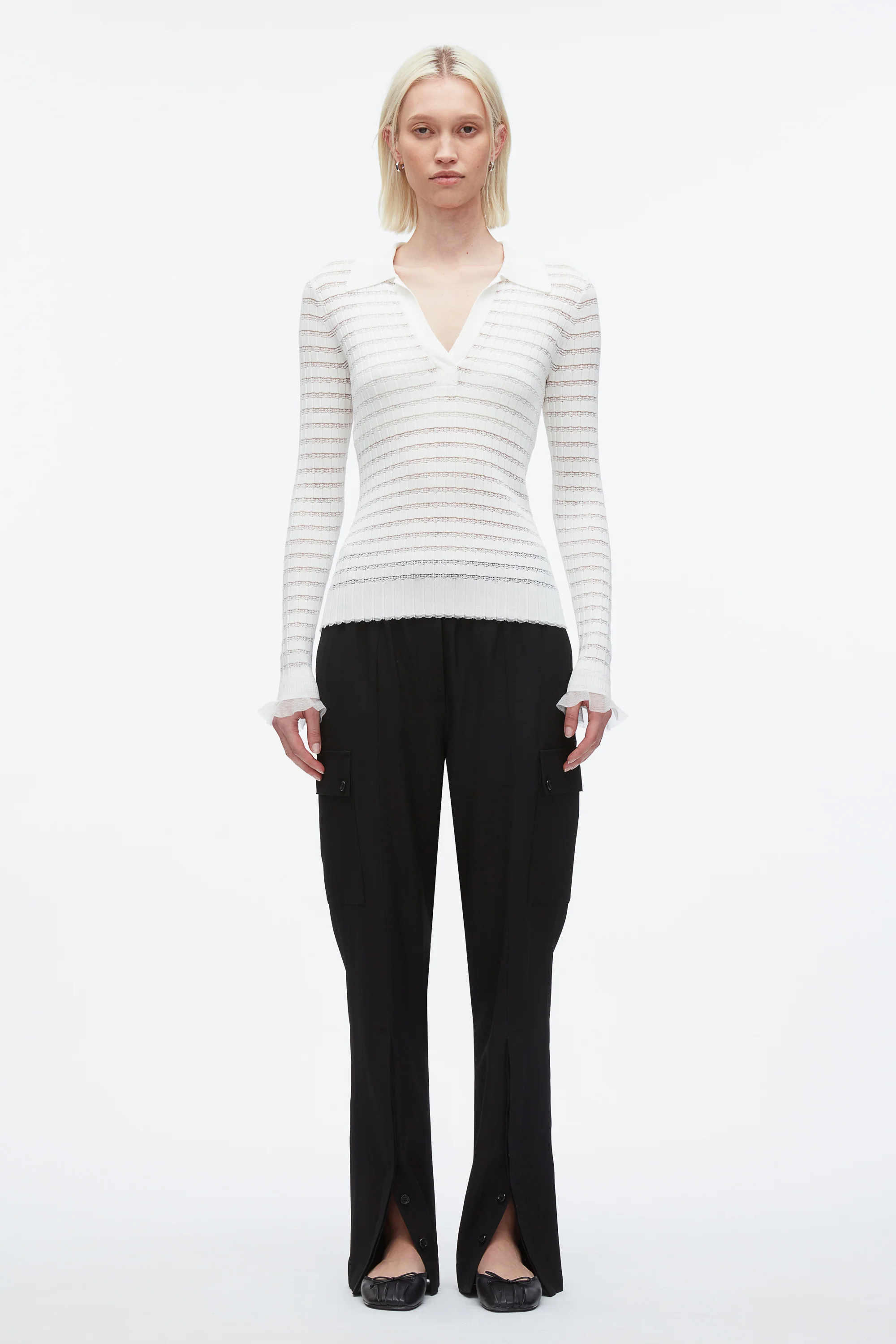 Shadow Stripe Pullover Polo - Image 8