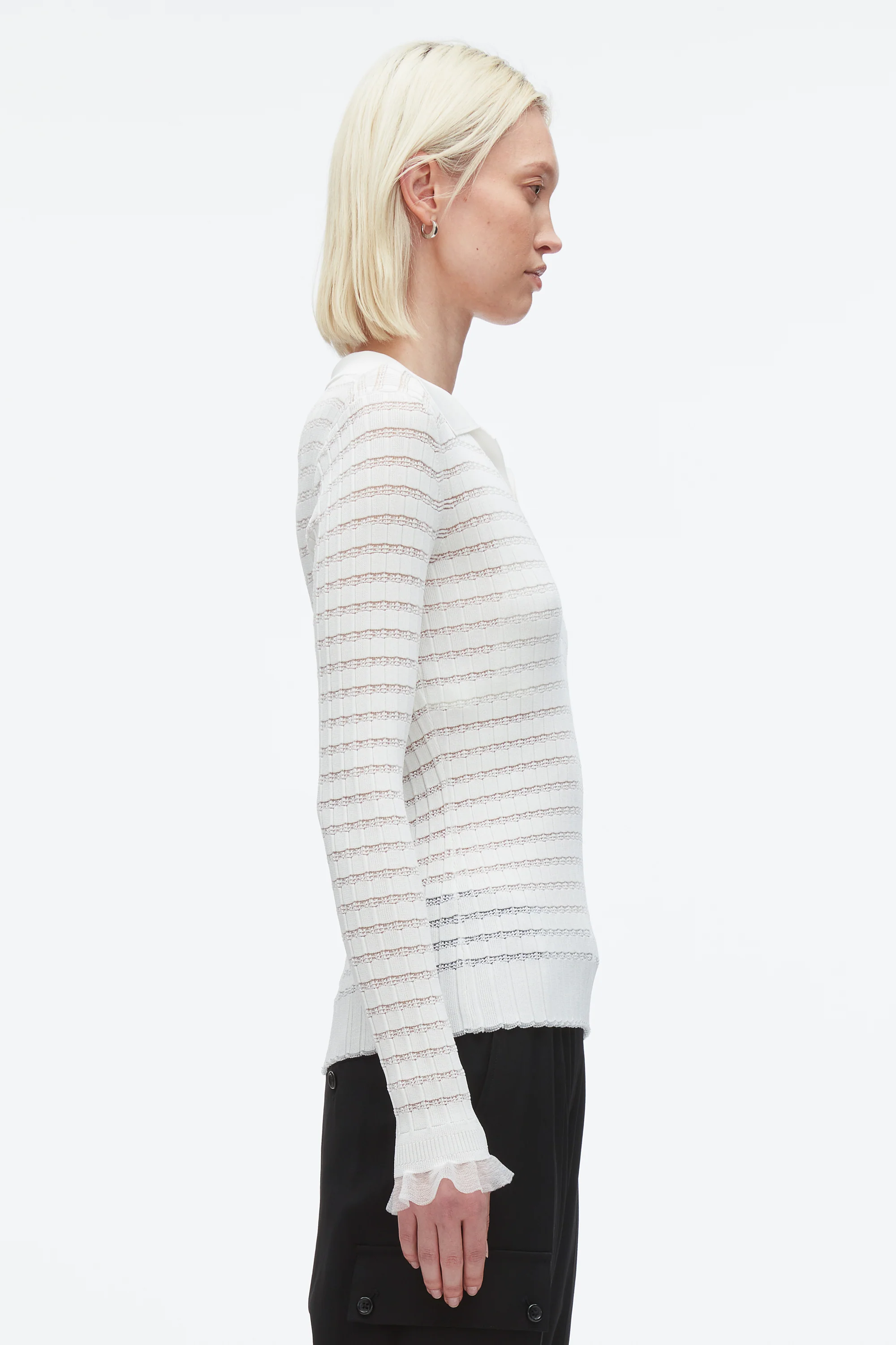 Shadow Stripe Pullover Polo - Image 10