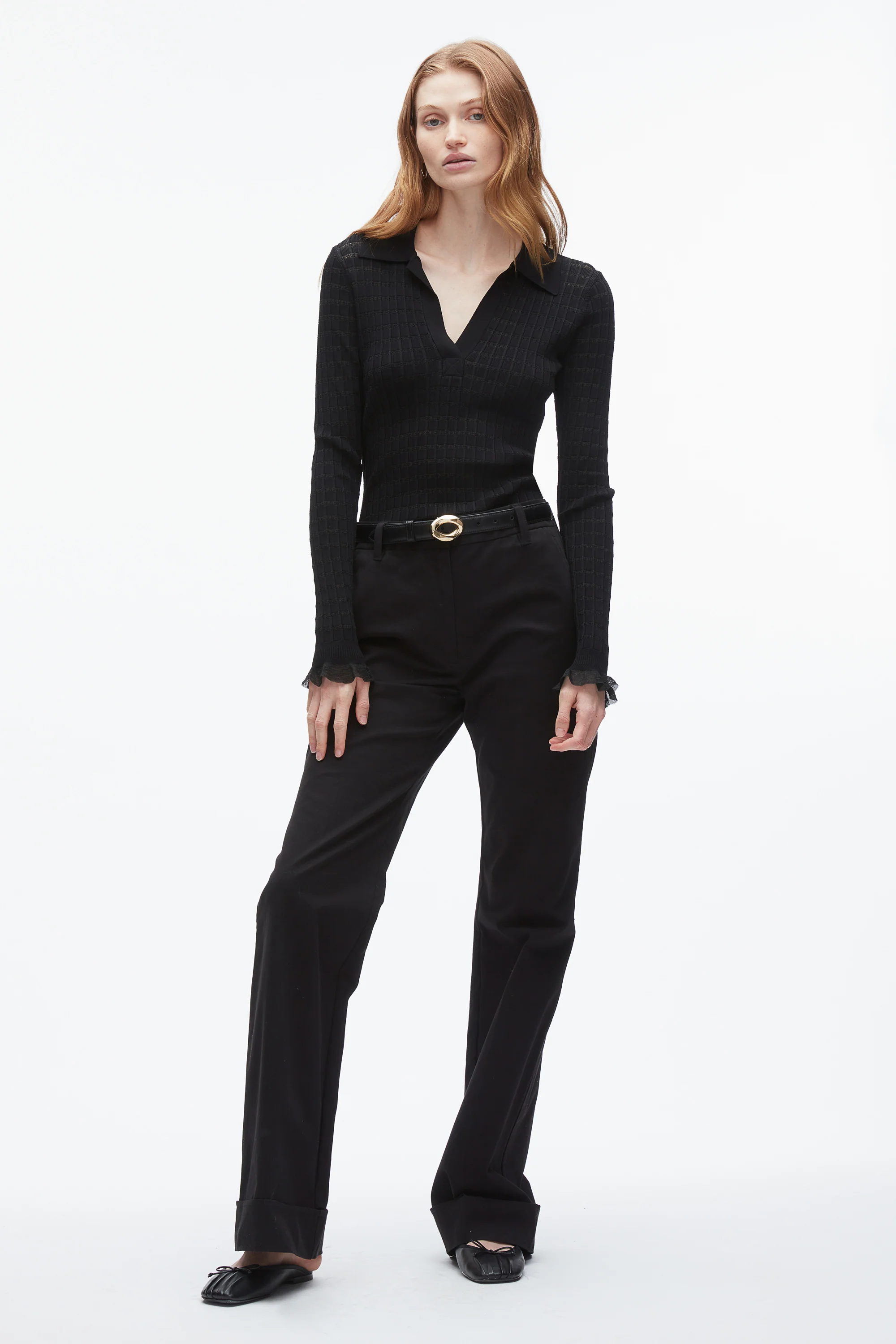 Shadow Stripe Pullover Polo - Image 2