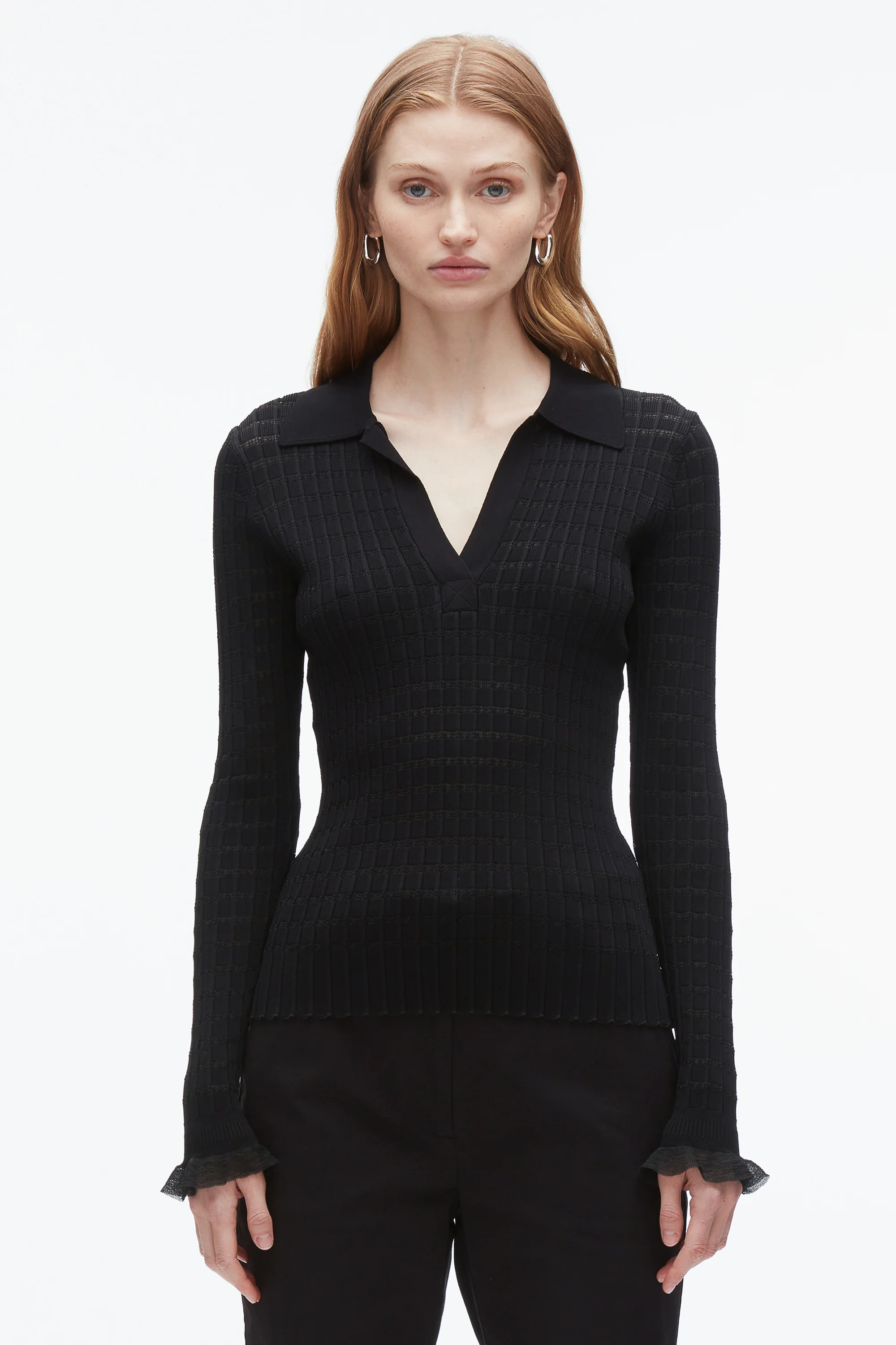 Shadow Stripe Pullover Polo - Image 3