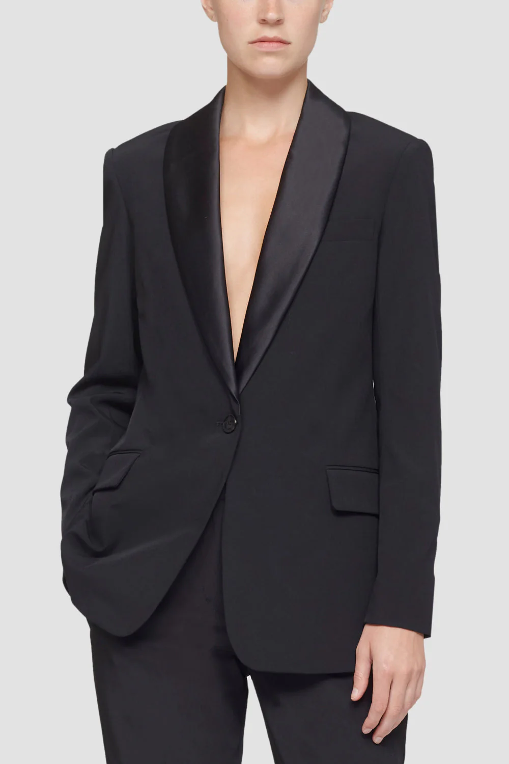 Shawl Lapel Blazer - Image 2
