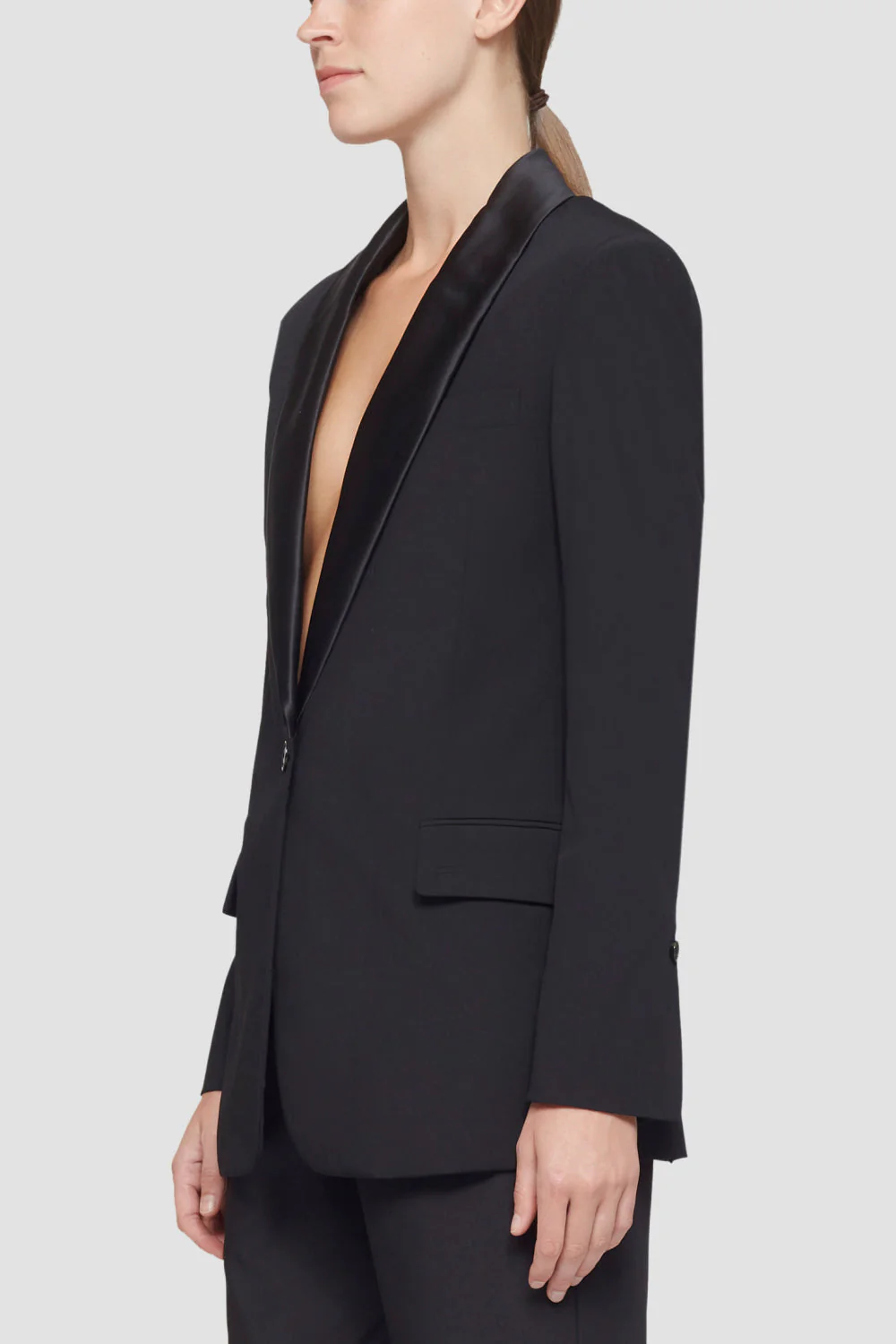 Shawl Lapel Blazer - Image 3