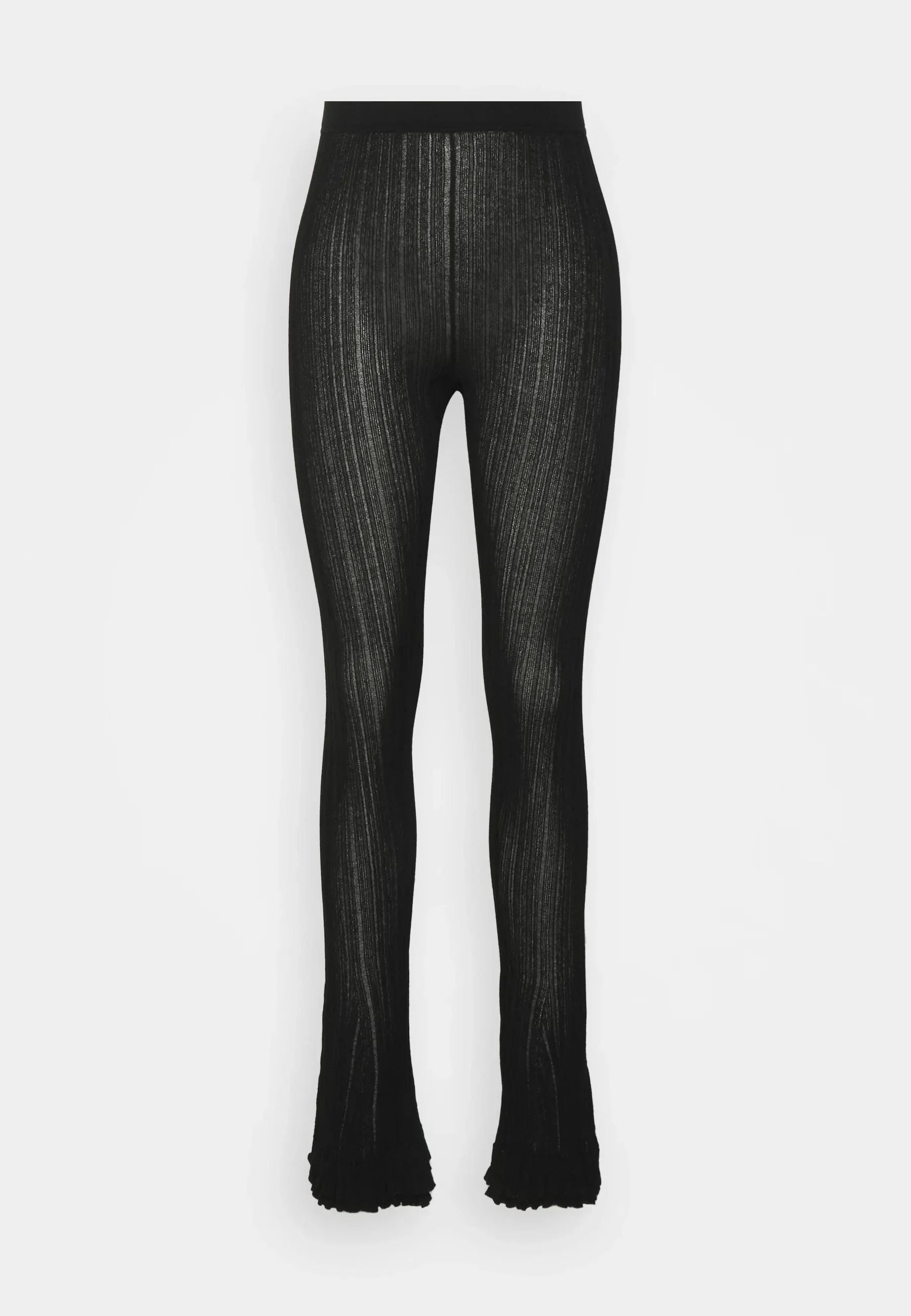 Sheer Rib Flare Pants - Image 2