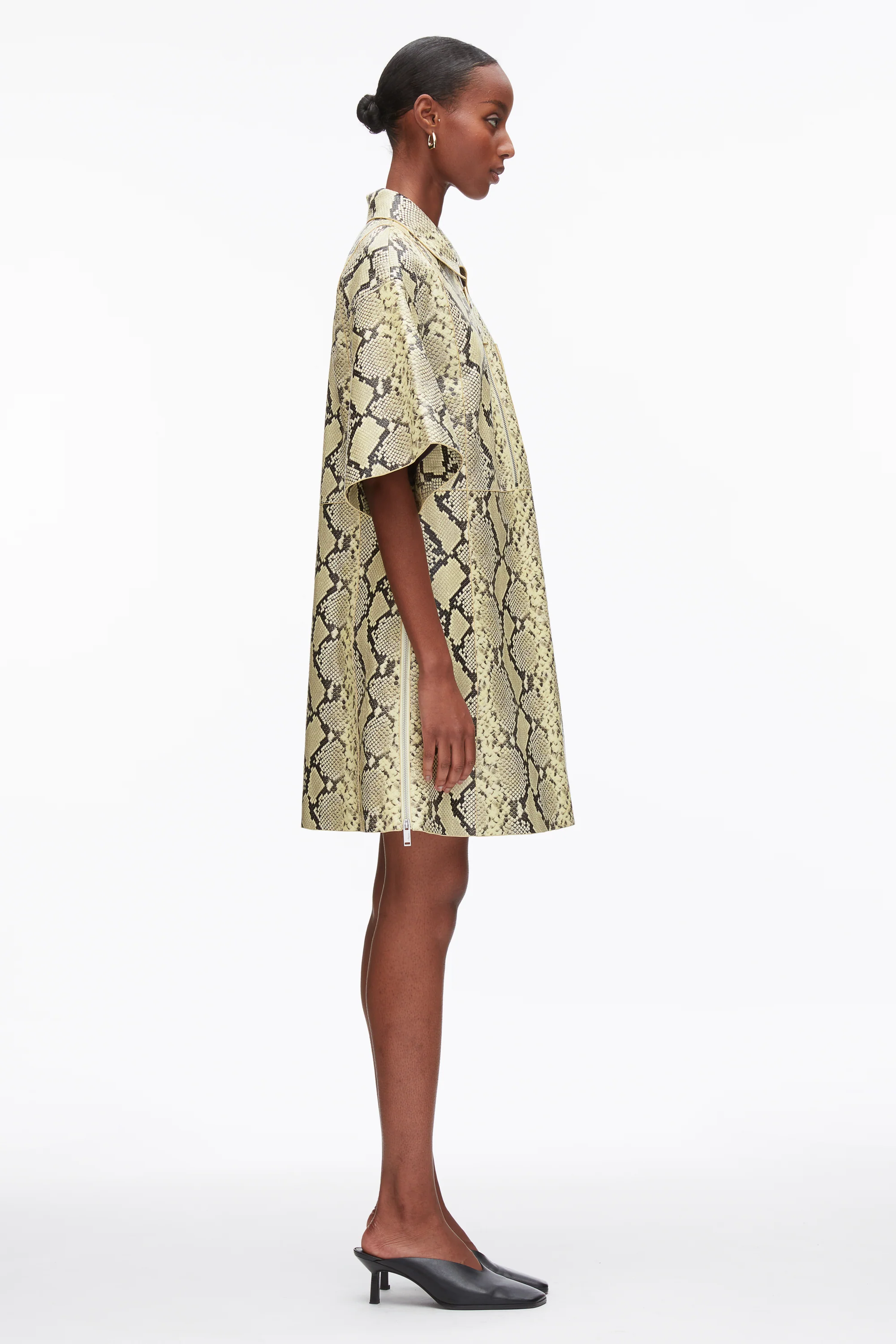 Shift Shirt Dress with Button Placket - Image 3