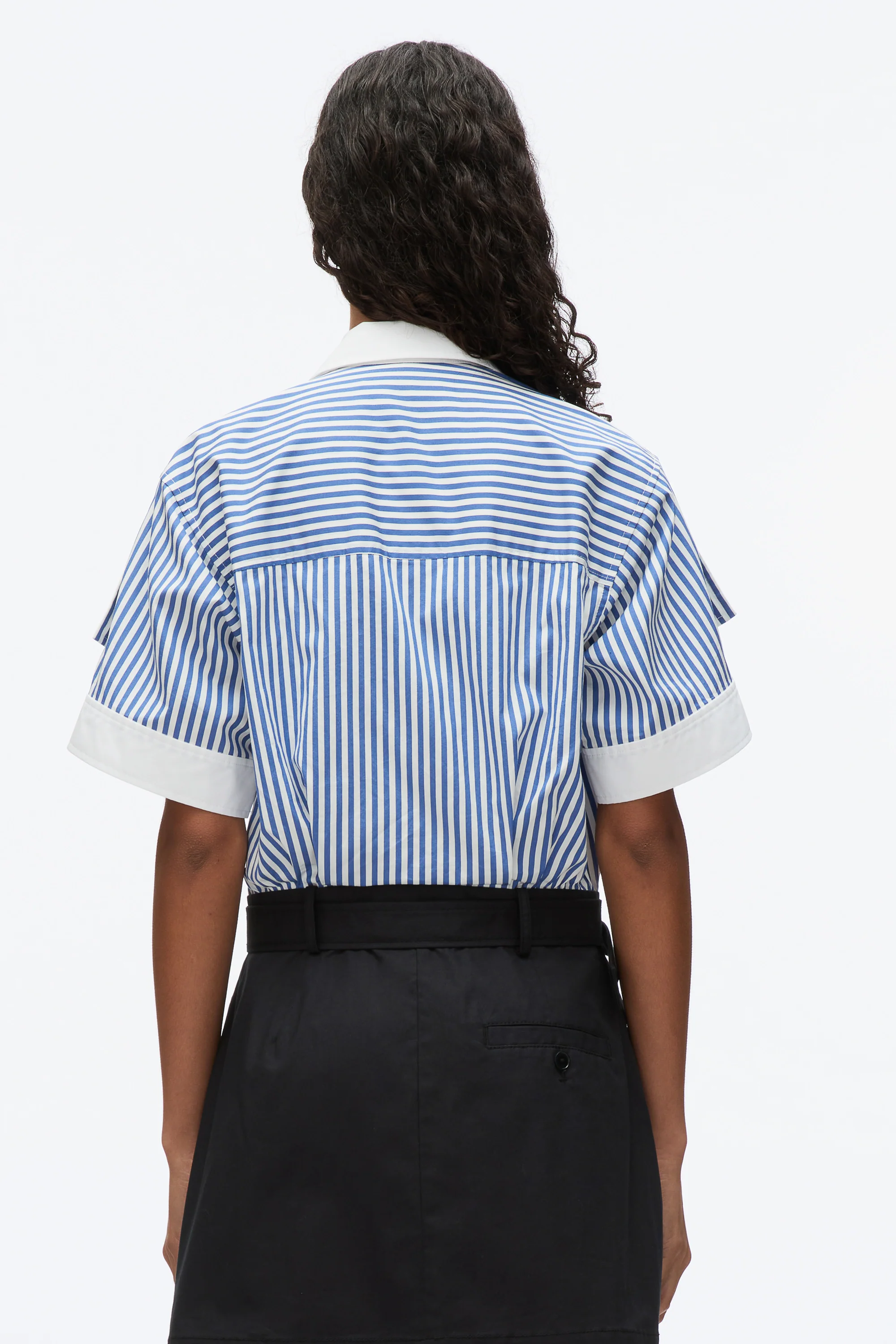 Shirt Combo Dress with Pleated Skirt - Image 6