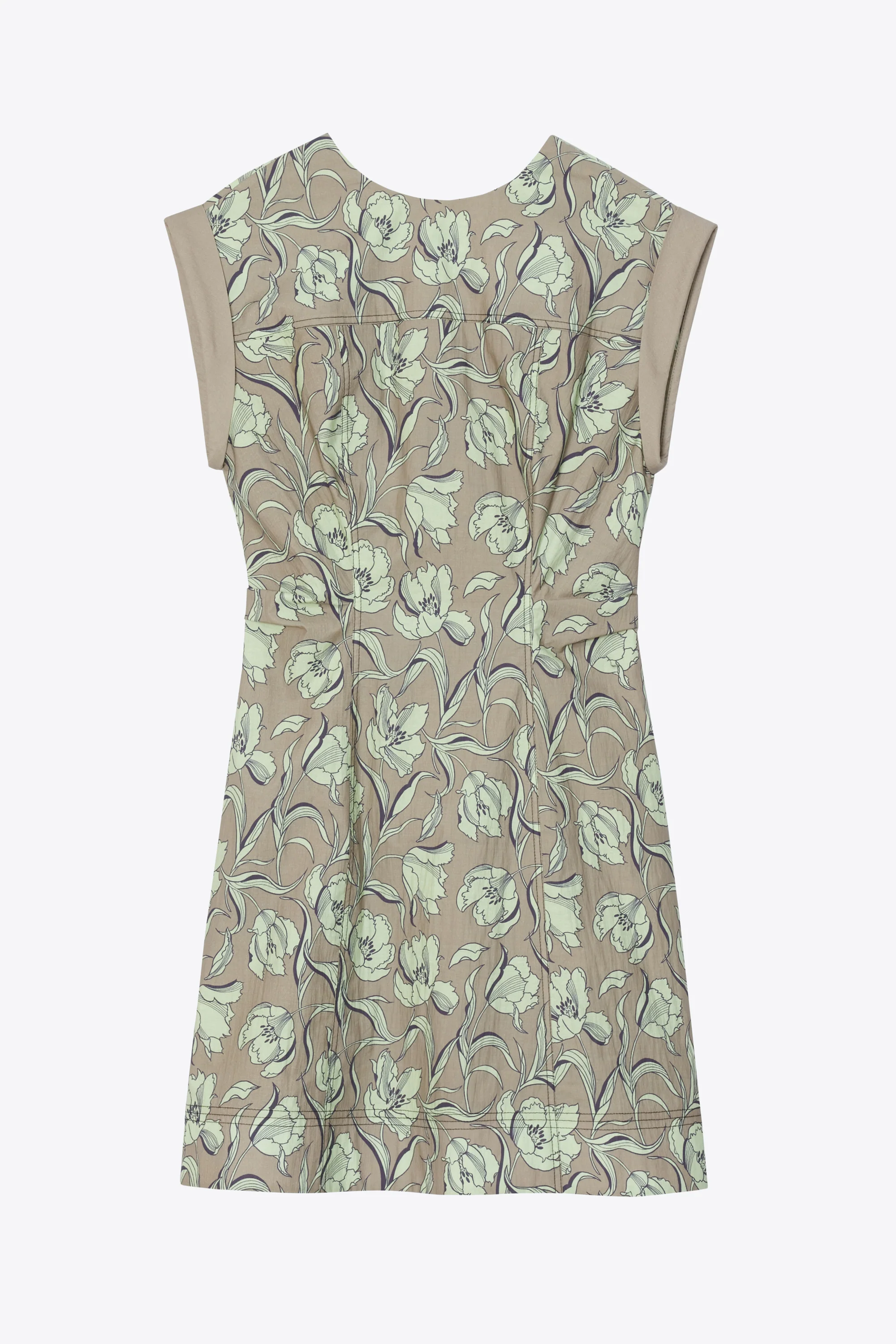 Short Sleeve Floral Mini Dress - Image 8