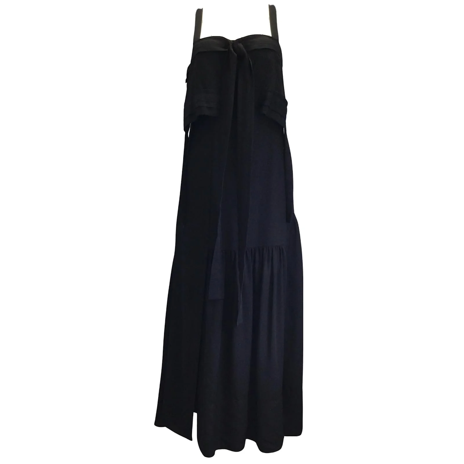 Silk Gown With Ties