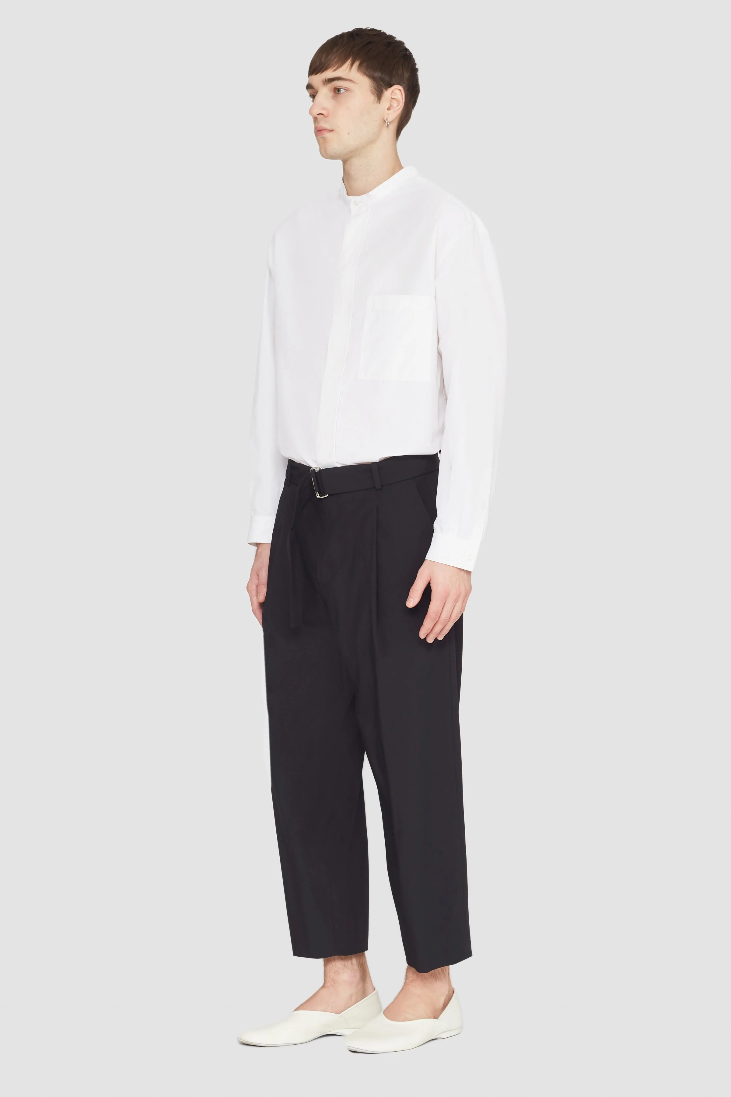 Belted Drop-Crotch Trousers - Image 3