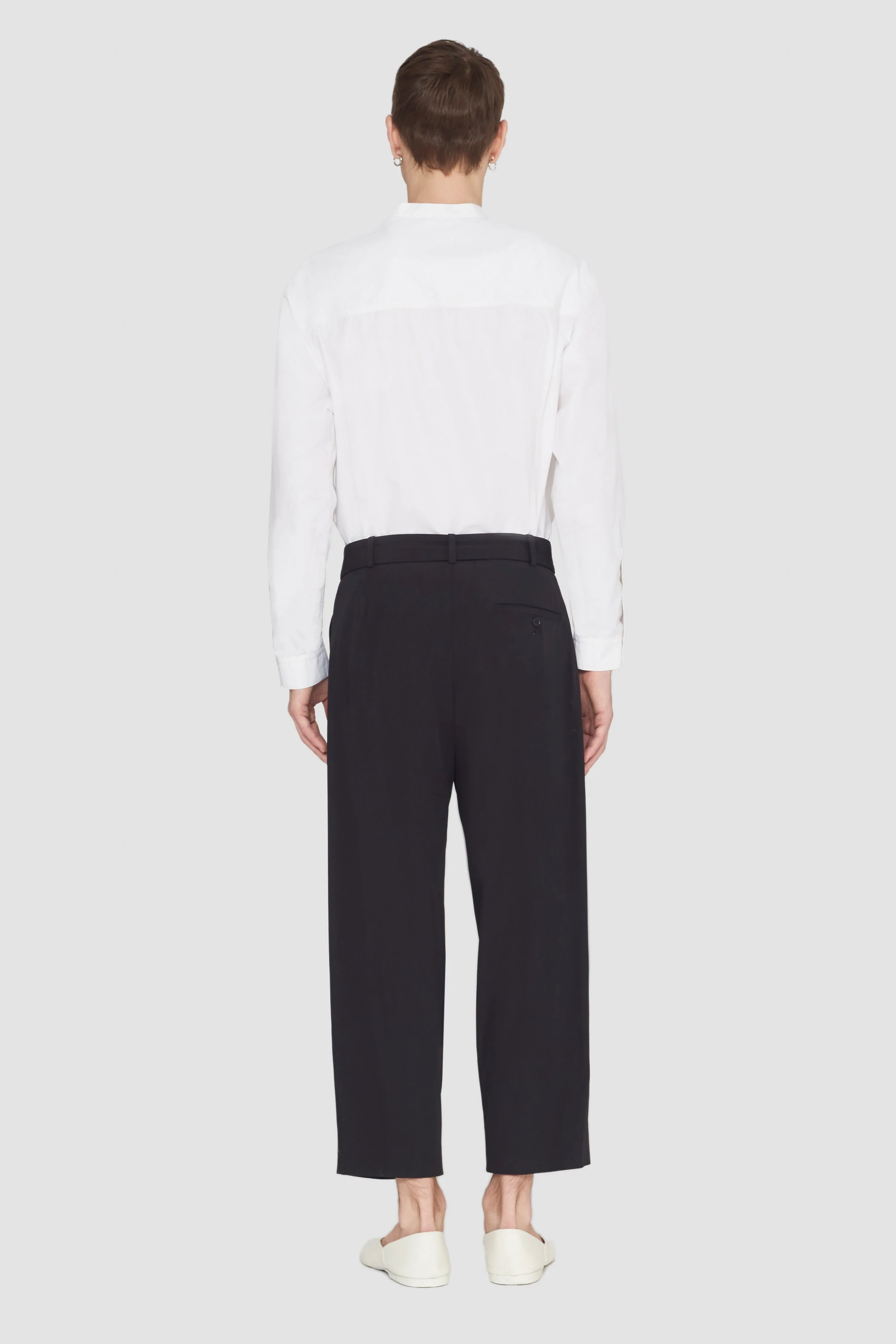 Belted Drop-Crotch Trousers - Image 4