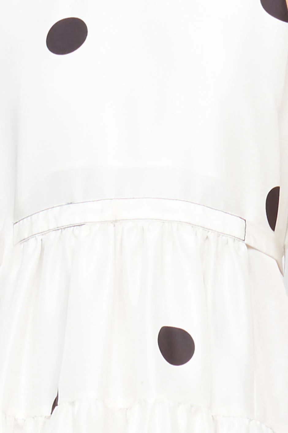 Sl Dot Print Belted Midi Dress - Image 2