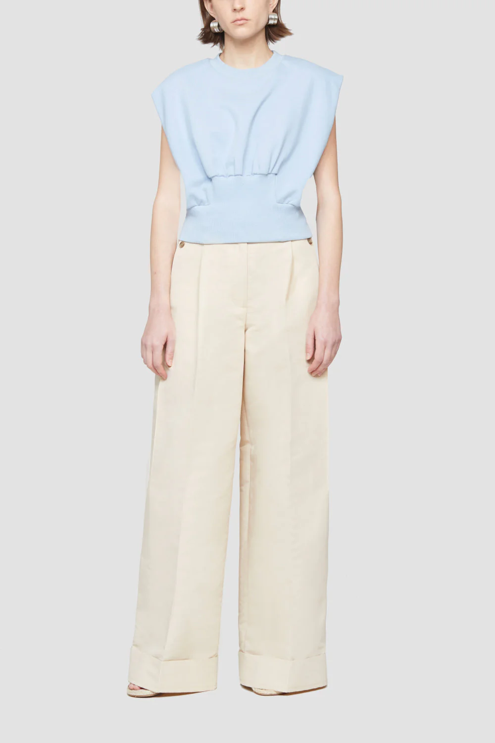 Sl French Terry Shirred Top - Image 6
