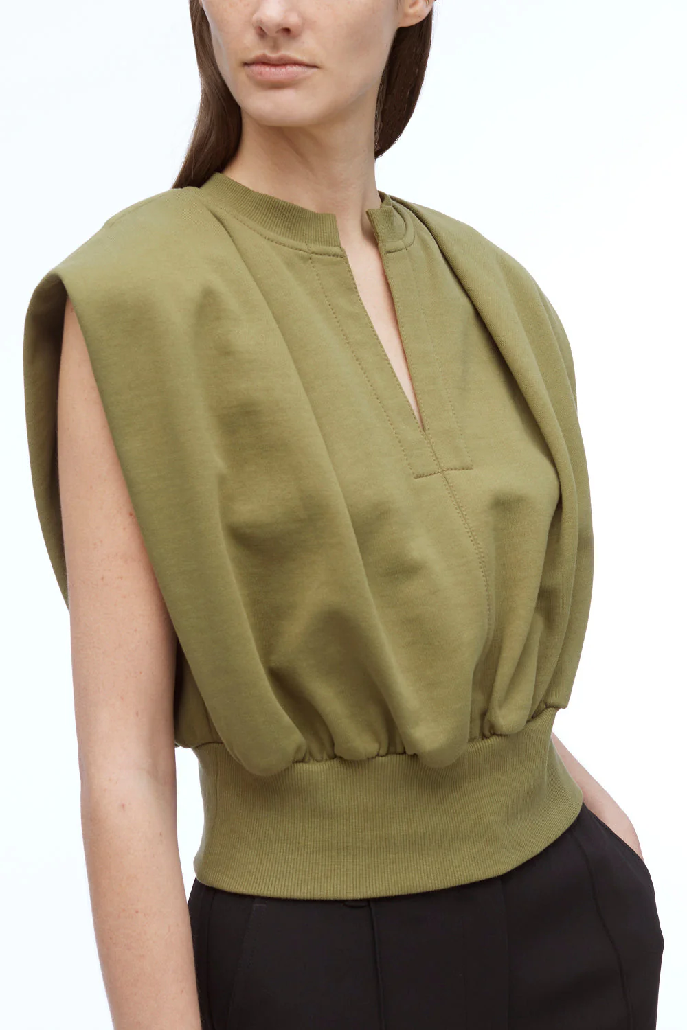 Sleeveless French Terry Top - Image 8