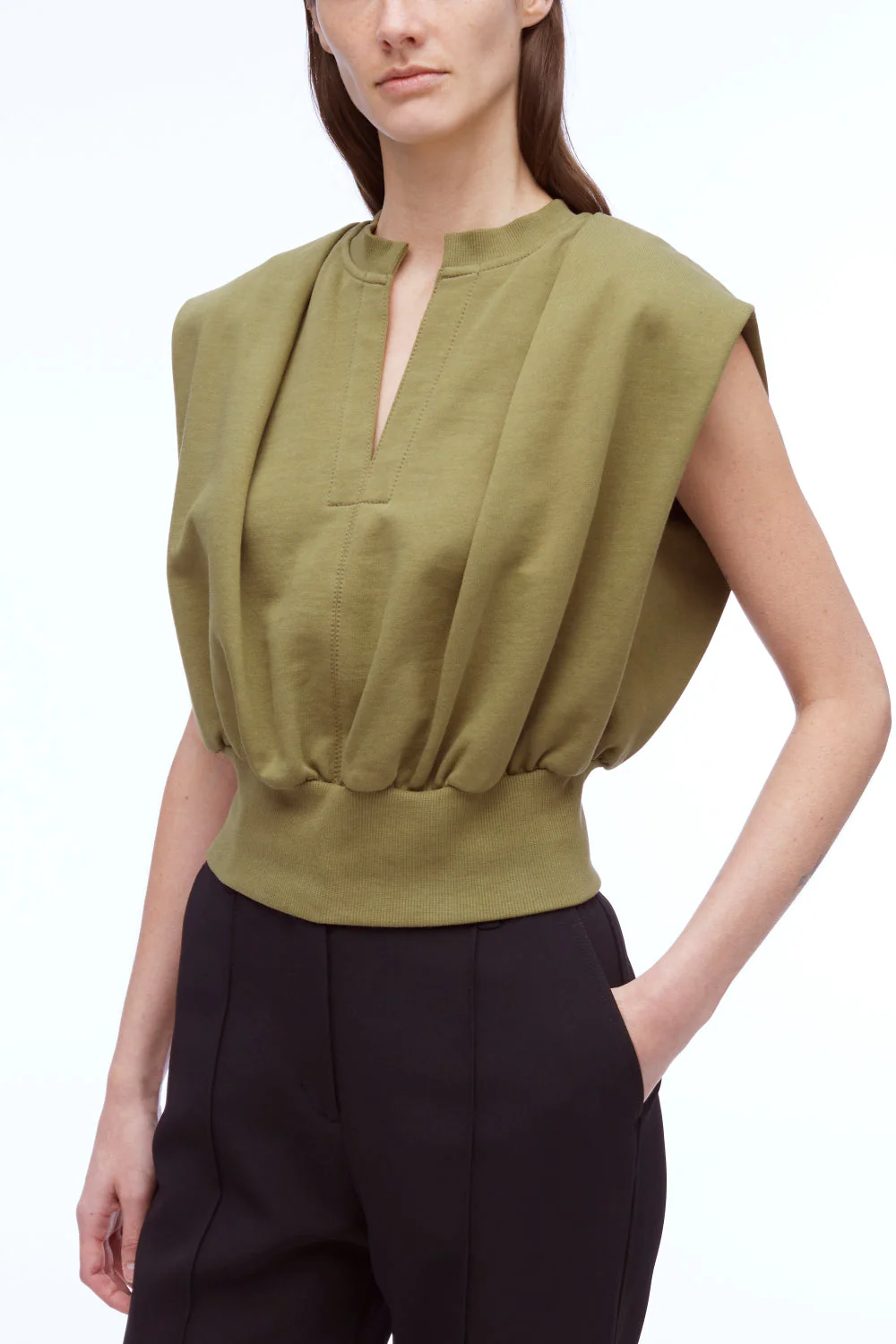 Sleeveless French Terry Top - Image 9