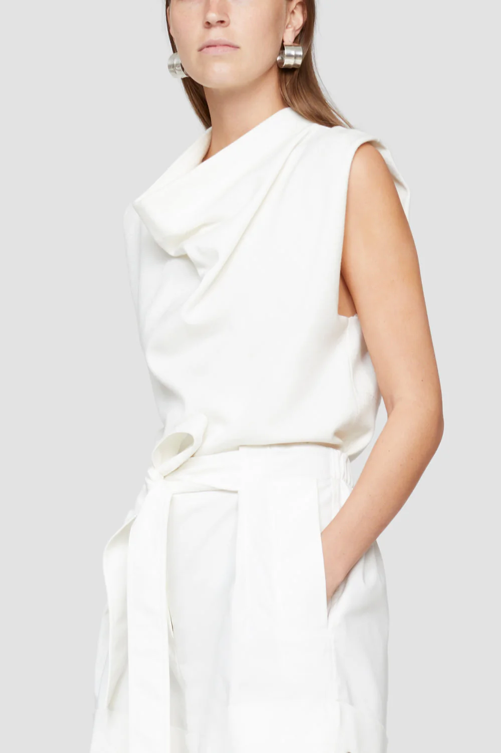 Sl Military Rib Cowl Neck Po - Image 3