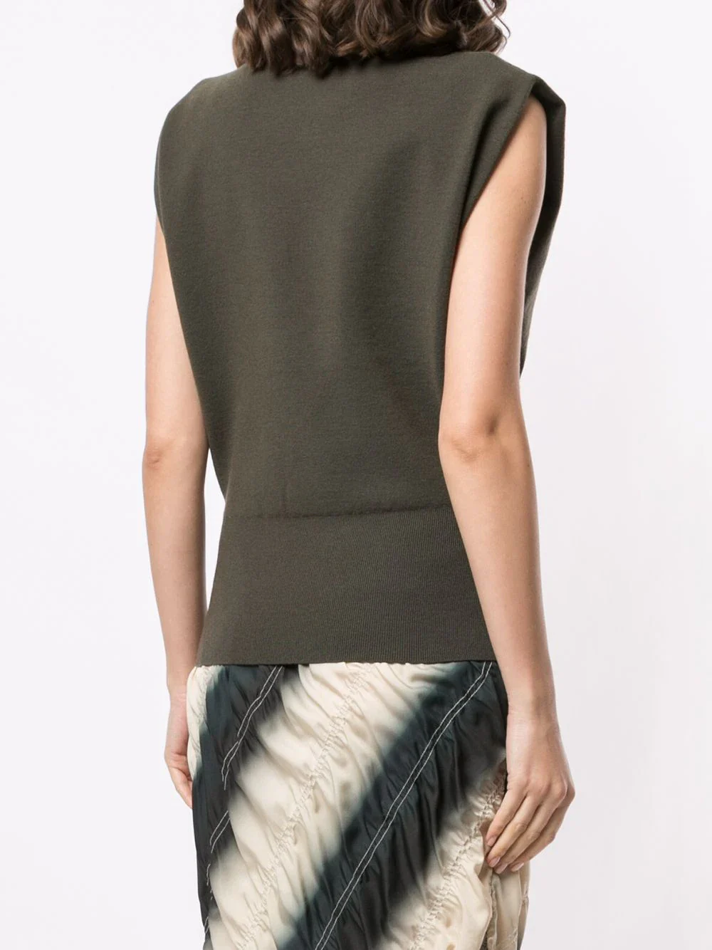 Military Rib Mock Neck Pullover - Image 3