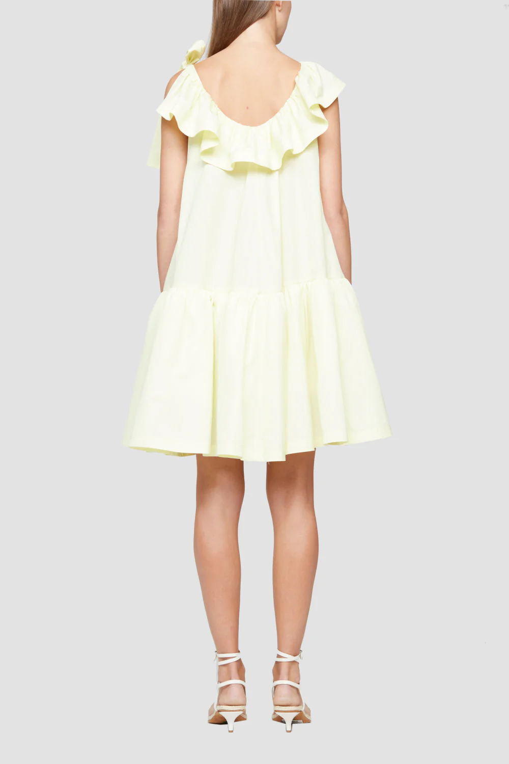 Sleeveless Ruffled-Neckline Tent Dress - Image 5