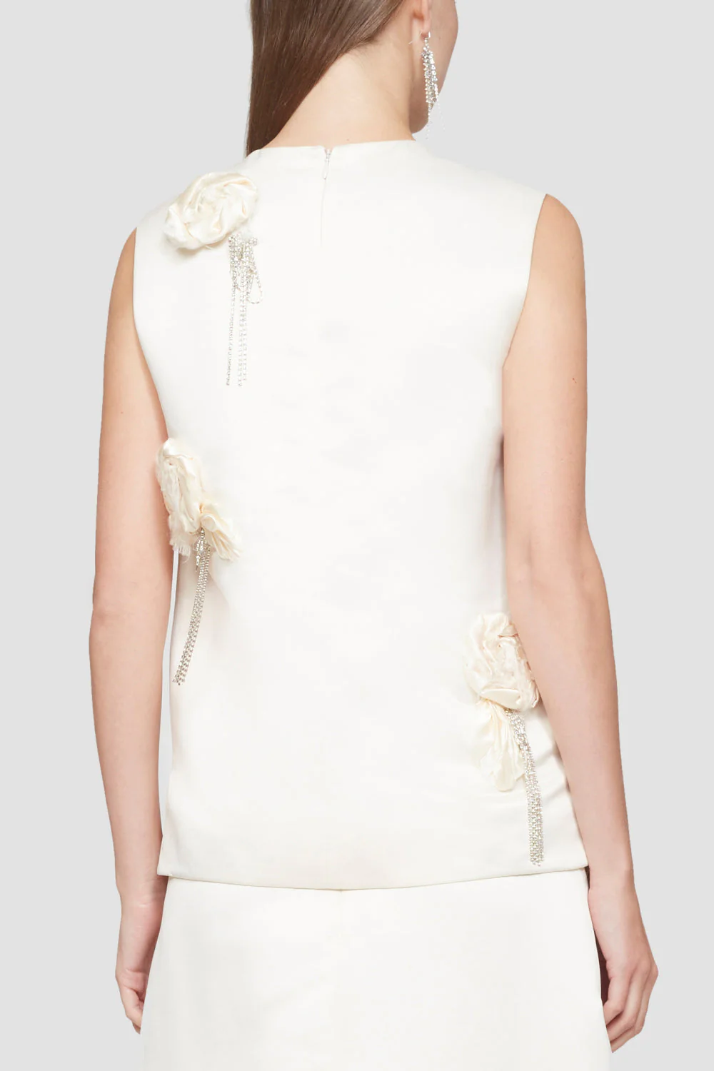Sl Satin Top W Floral Emb - Image 4