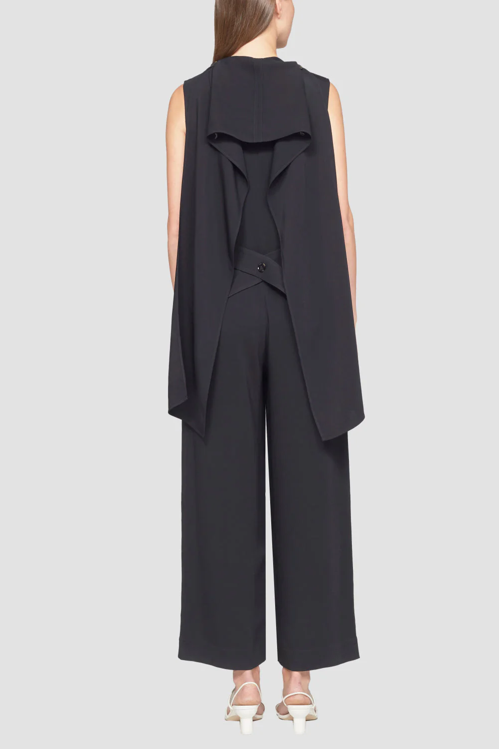 Sl Scarf Neck Matte Viscose Jumpsuit - Image 6