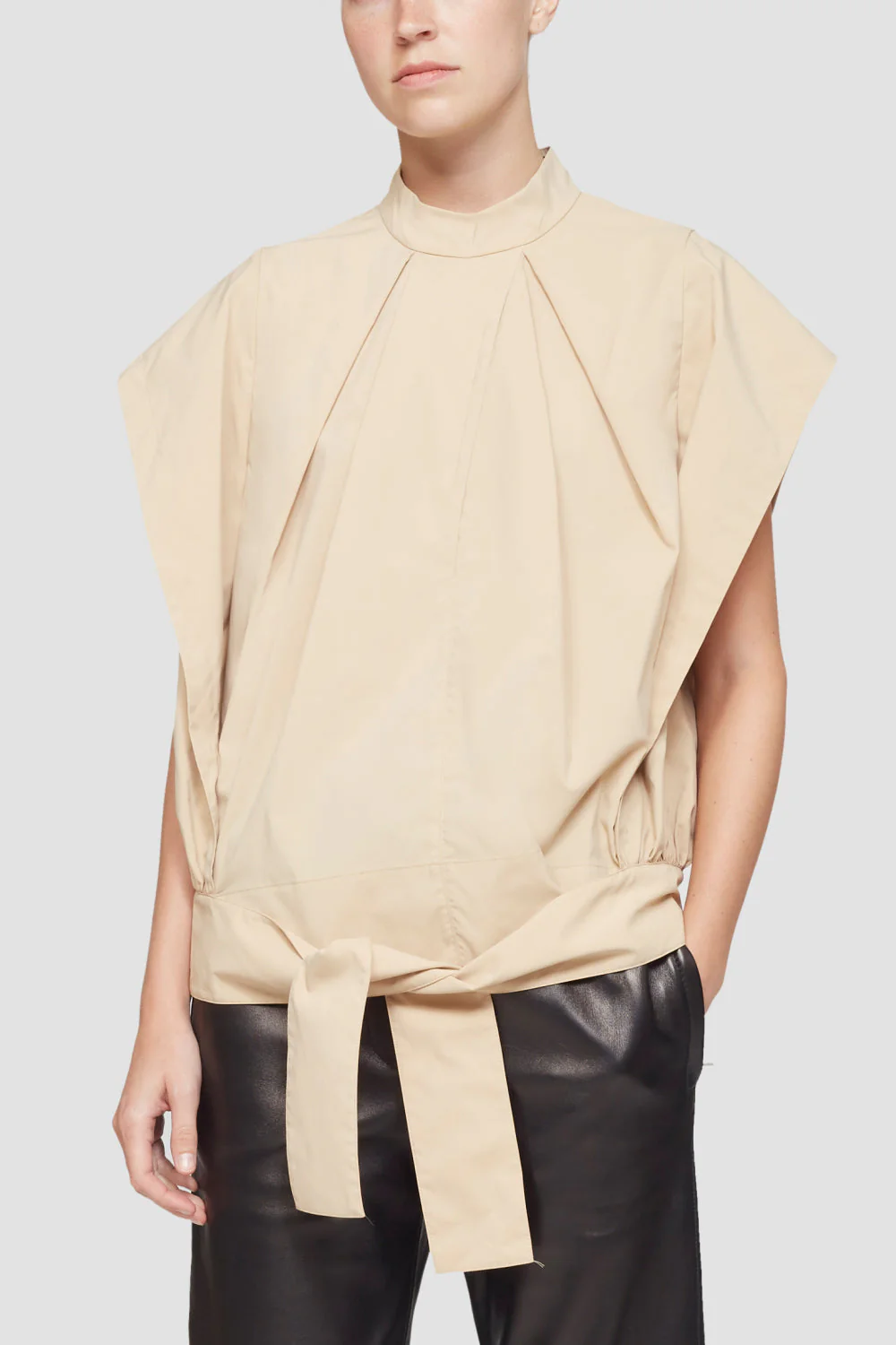 Gathered Batwing-Sleeve Top - Image 2