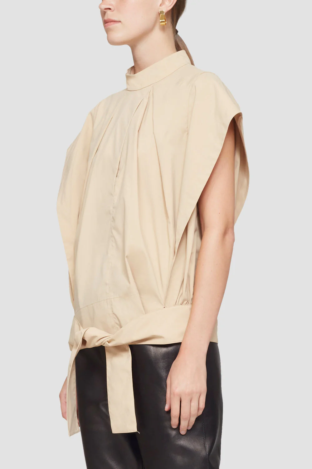 Gathered Batwing-Sleeve Top - Image 3
