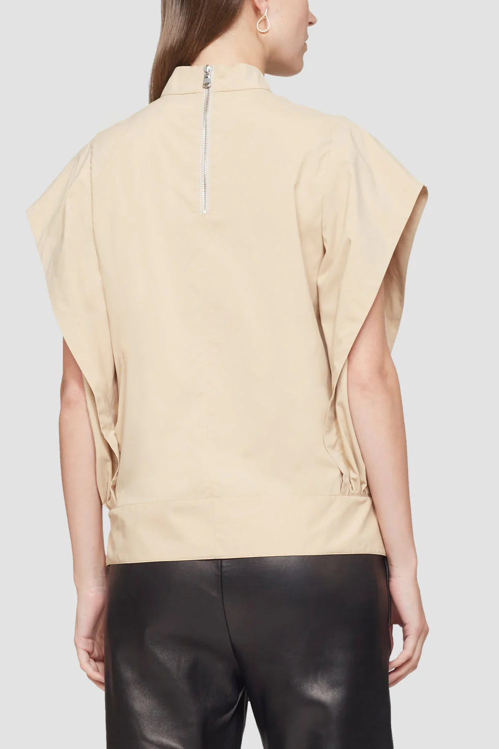 Gathered Batwing-Sleeve Top - Image 4