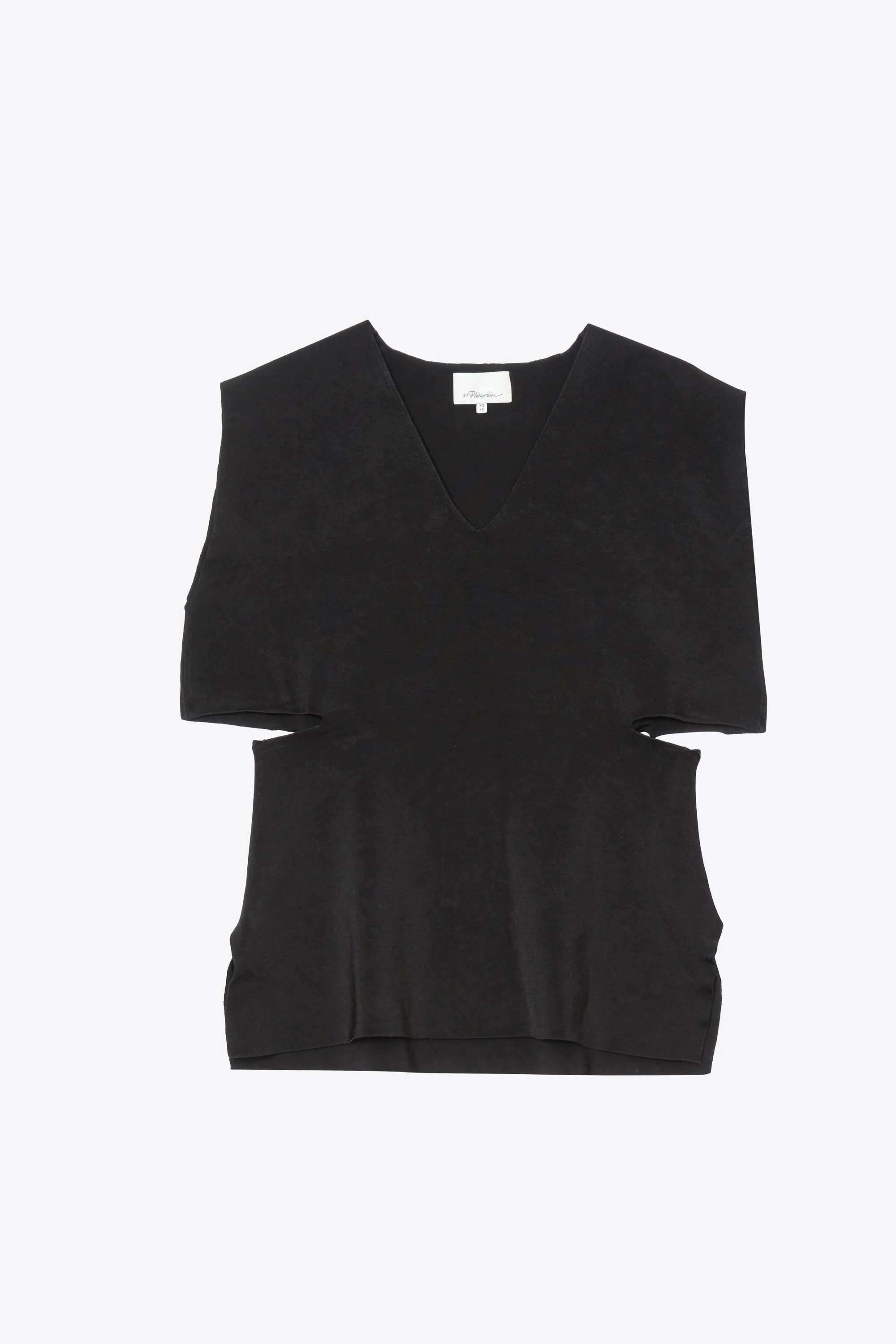 Sleeveless Sweater With Side Cutout