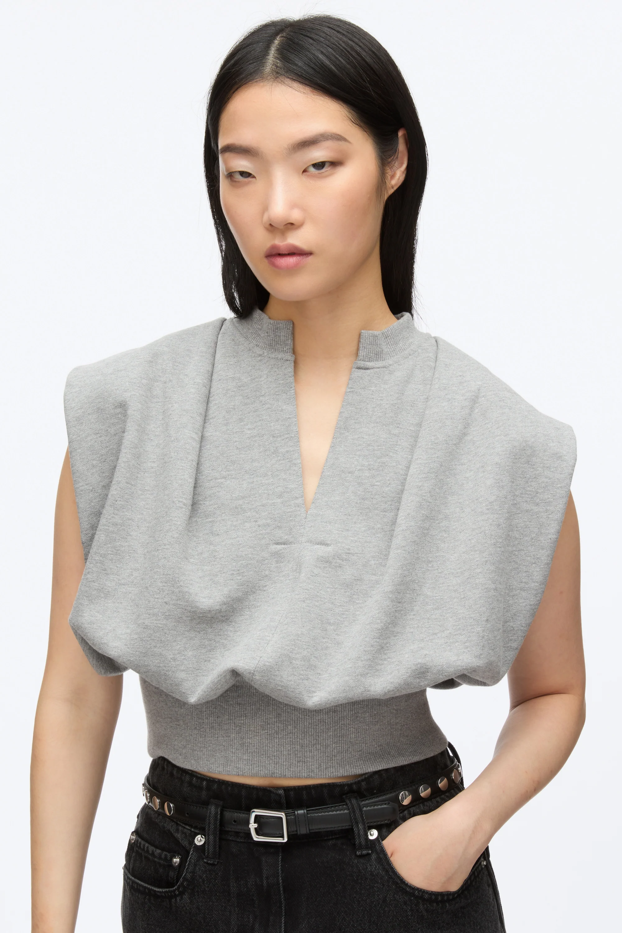Sleeveless French Terry Top - Image 10
